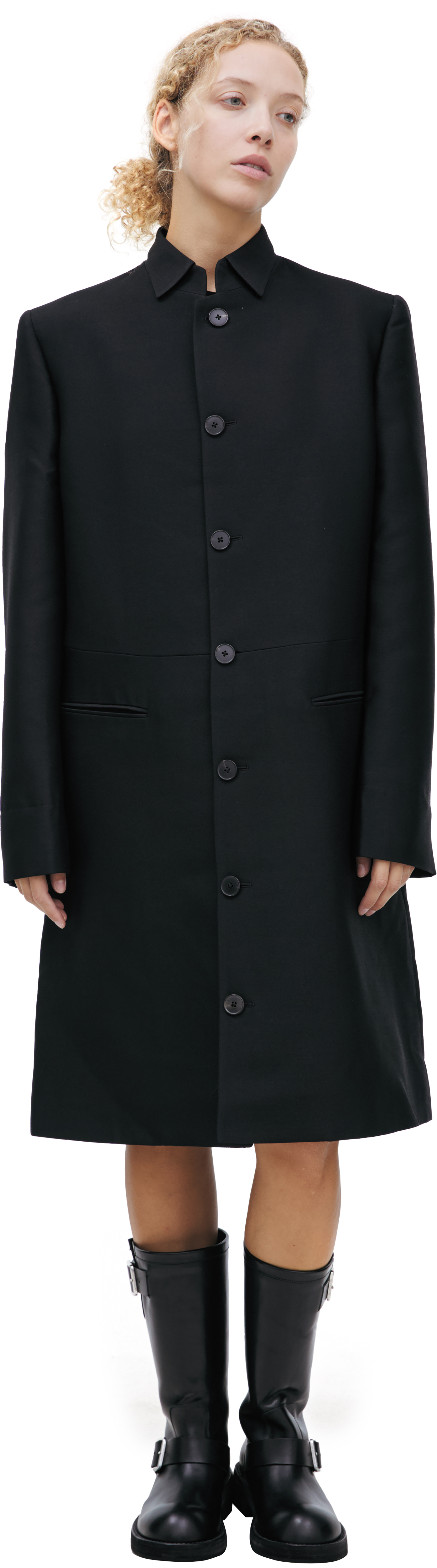 Enfants Riches Déprimés Single-breasted wool & silk coat