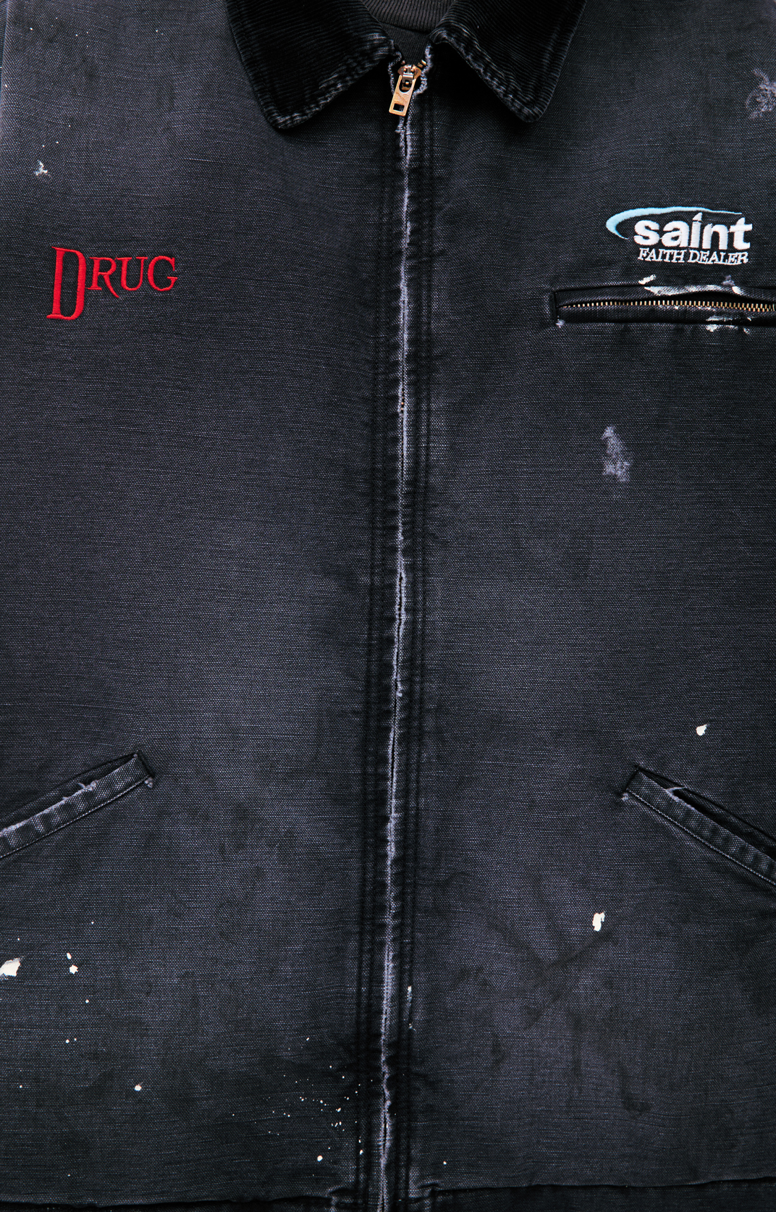 Saint Mxxxxxx Dark grey jacket with logo
