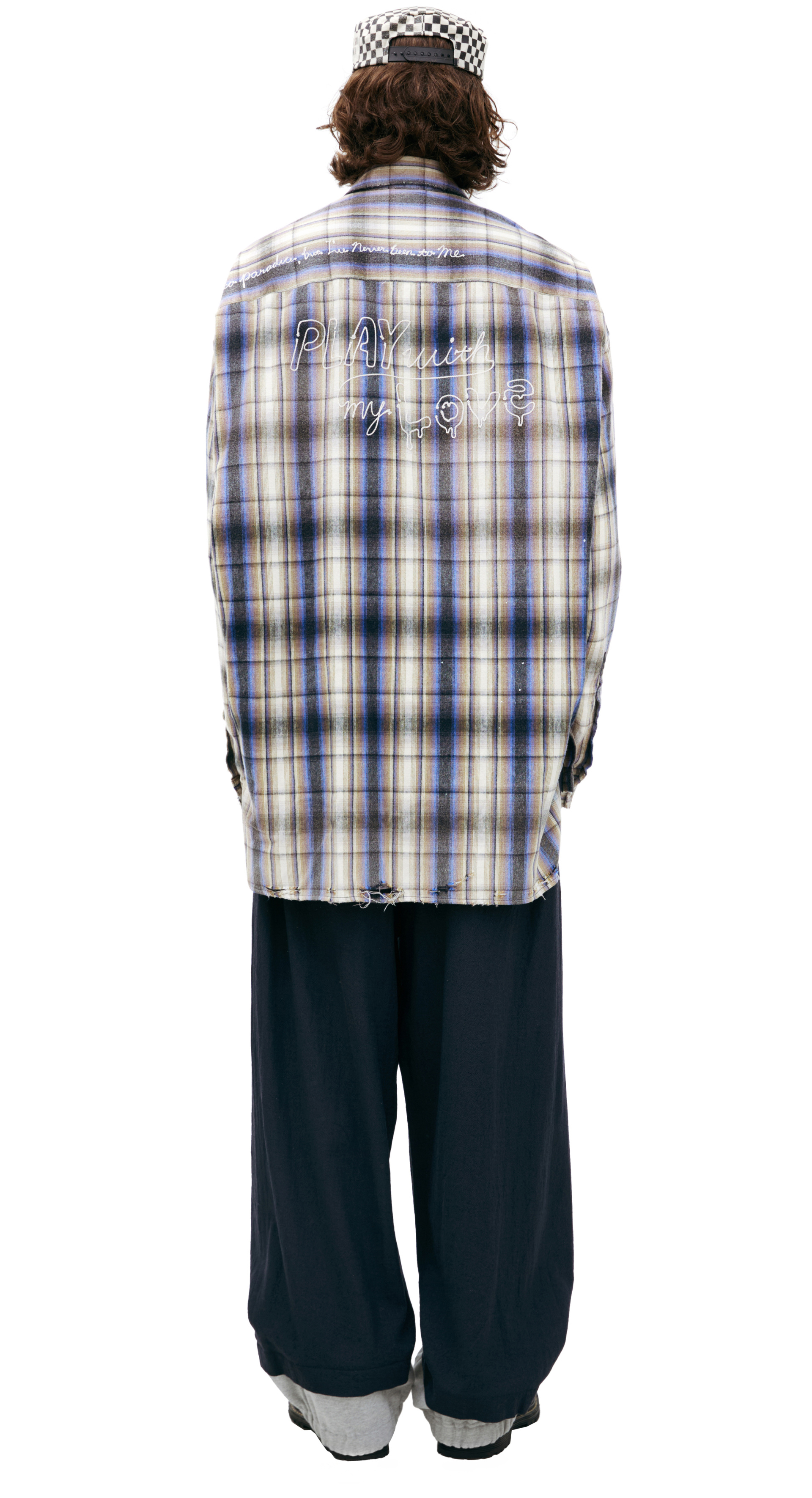 Maison Mihara Yasuhiro Cotton plaid shirt