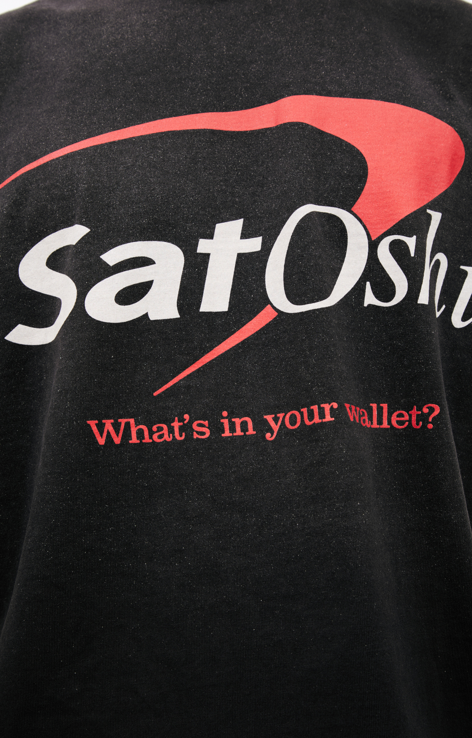 Satoshi Nakamoto Black T-shirt with logo