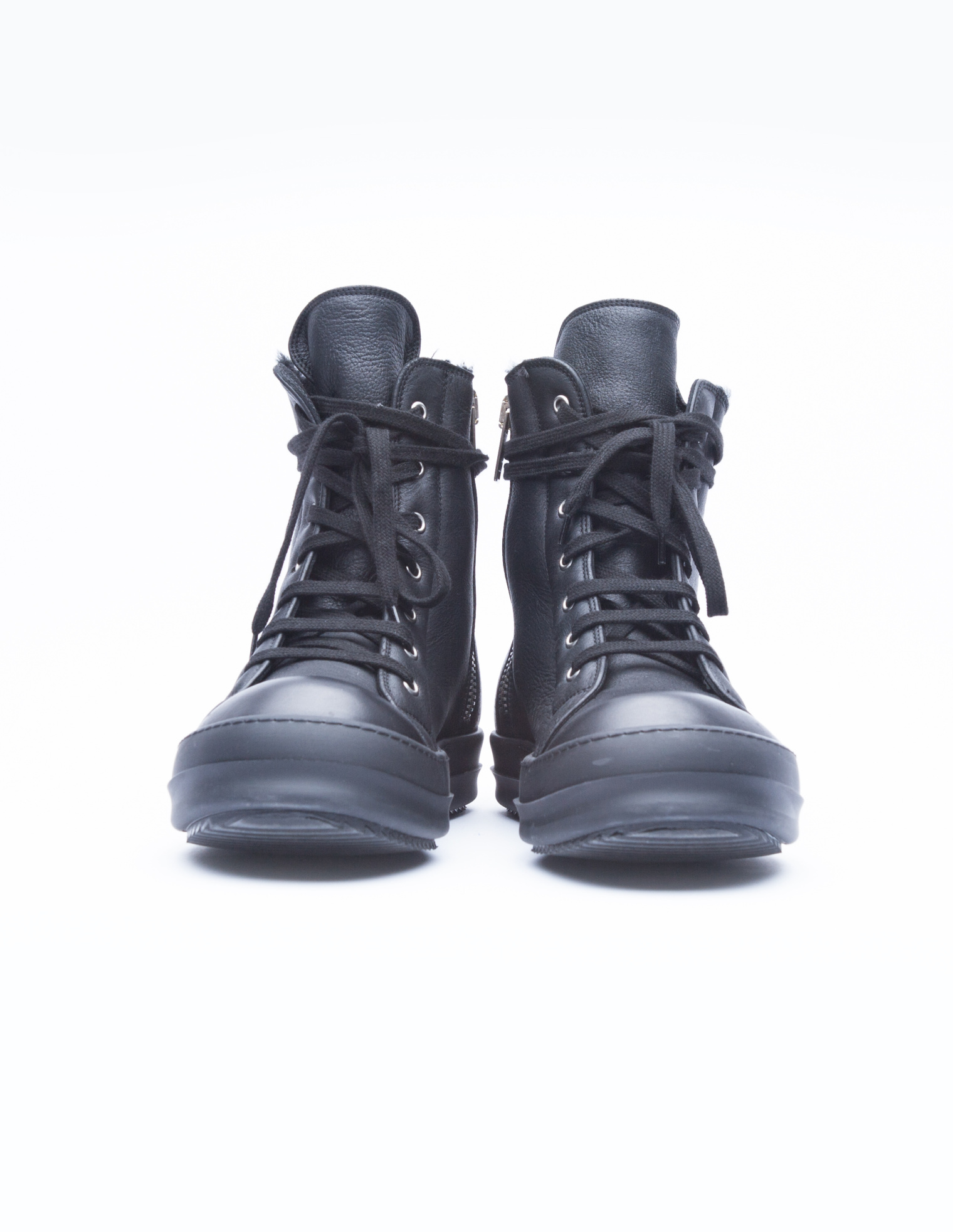 Rick Owens Fur lined sneakers