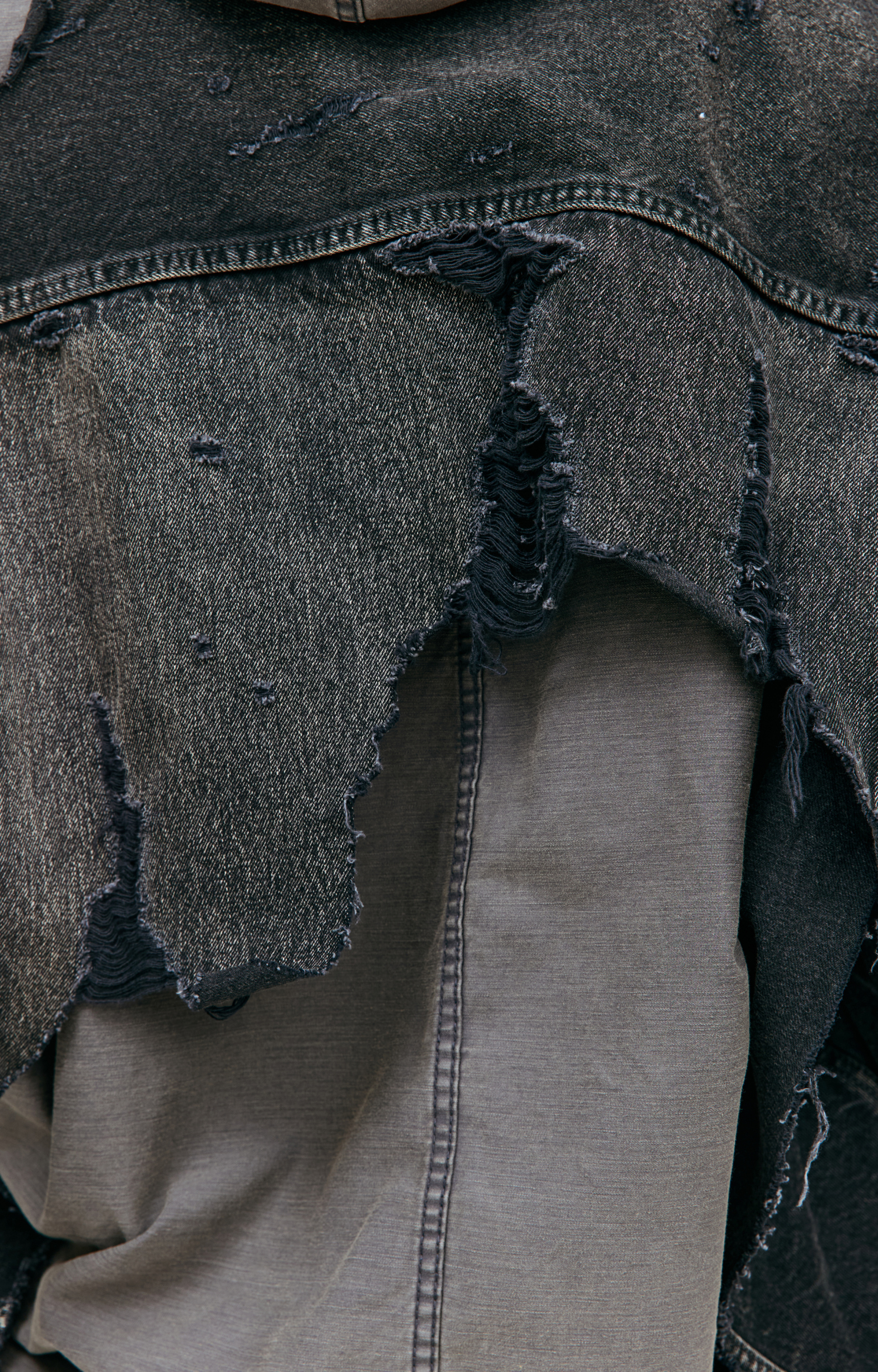 Maison Mihara Yasuhiro Destroyed denim jacket