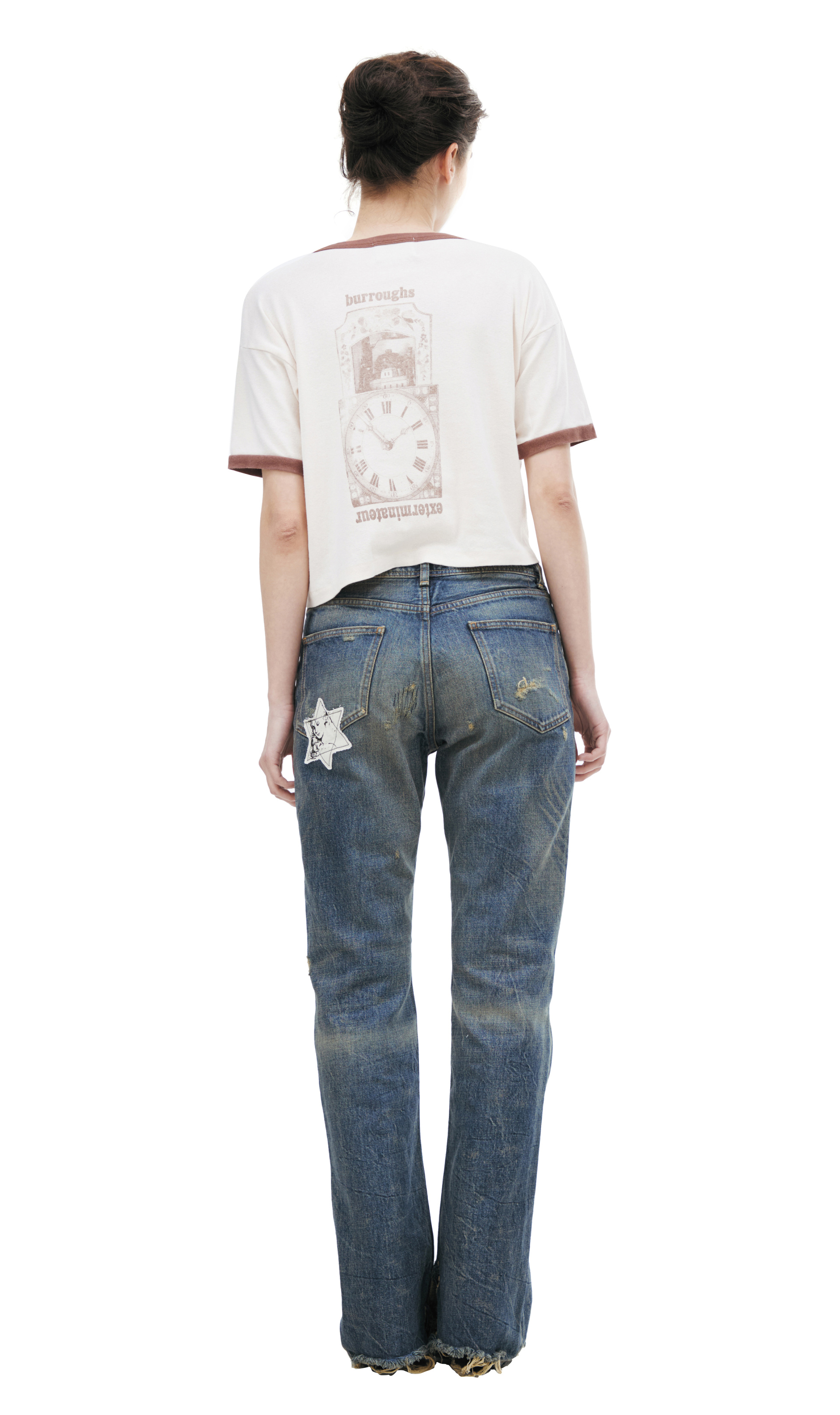 Enfants Riches Déprimés Flared jeans with distressed details