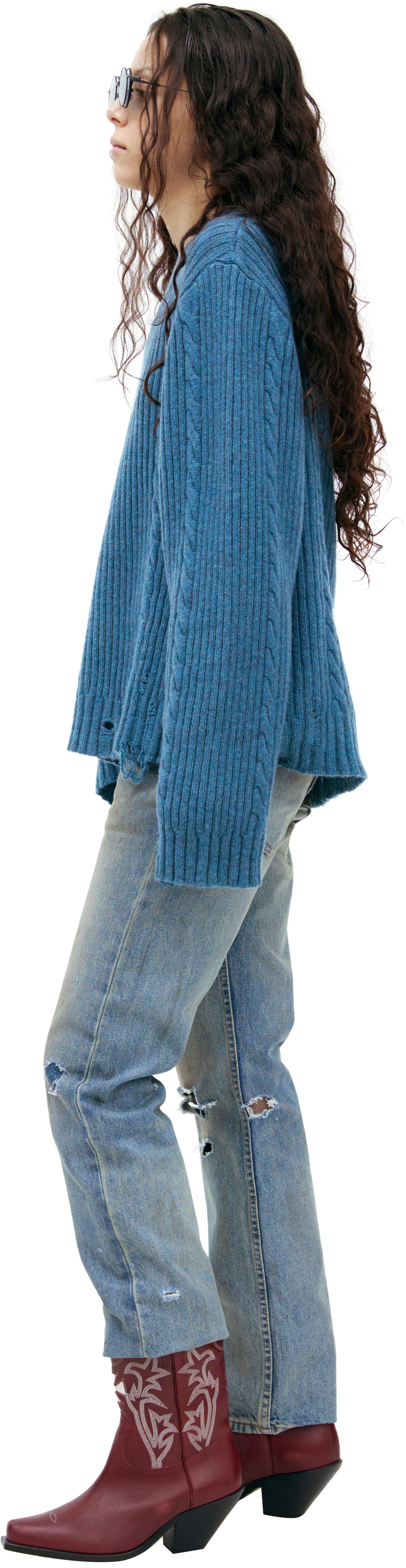 Enfants Riches Déprimés Cashmere V-NECK SWEATER