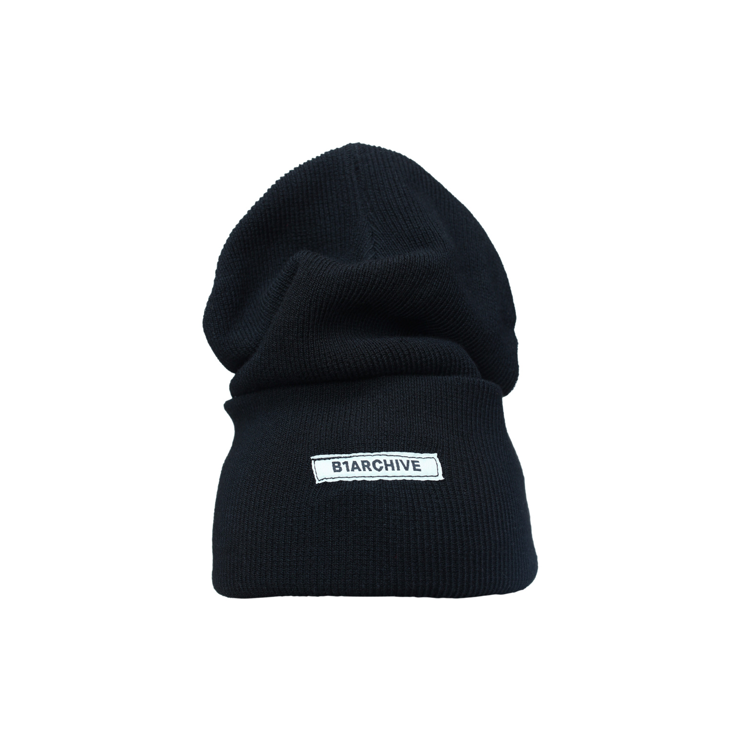 B1ARCHIVE Black rib knit beanie
