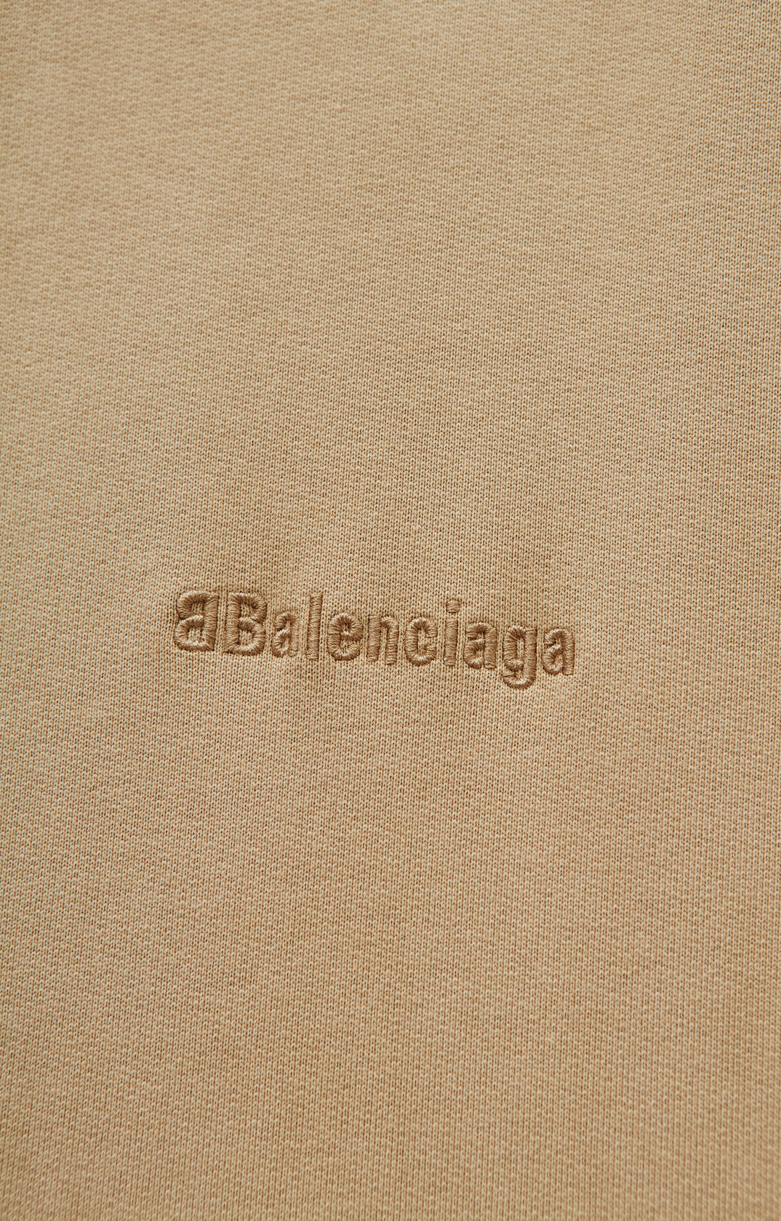 Balenciaga Beige T-shirt with embroidered logo
