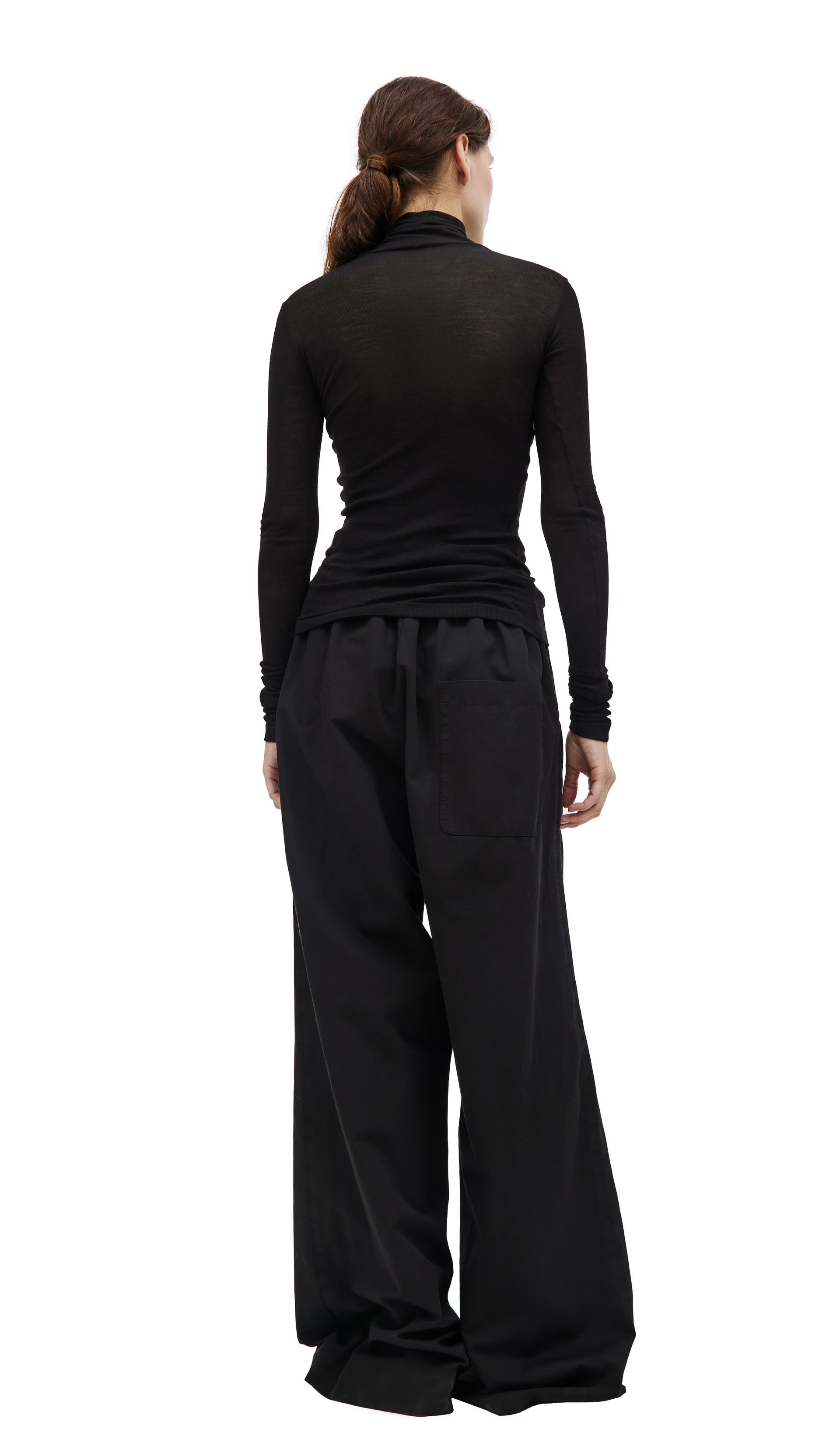 QUIRA Black wool turleneck