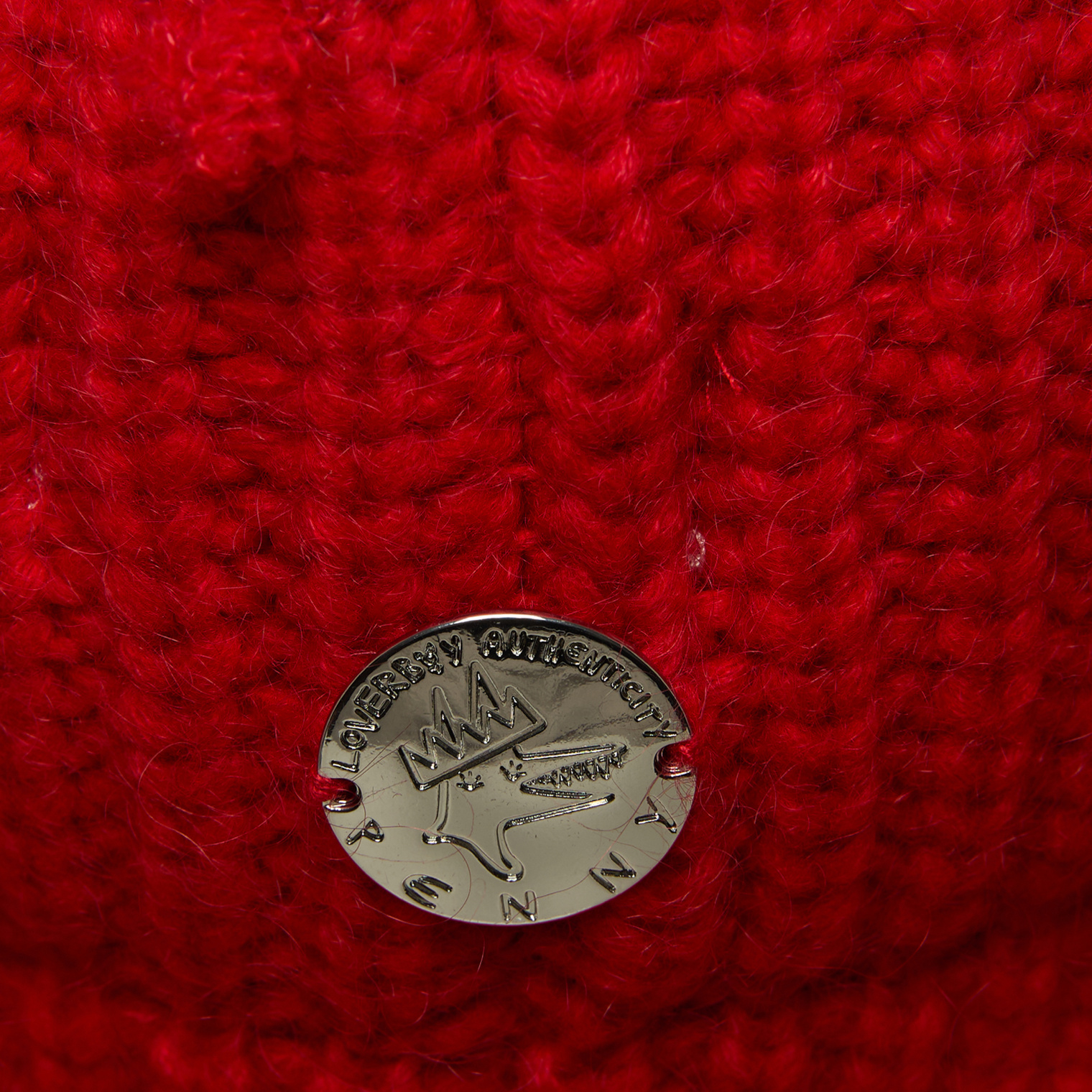 Buy CHARLES JEFFREY LOVERBOY men red knitted hat with beanie for