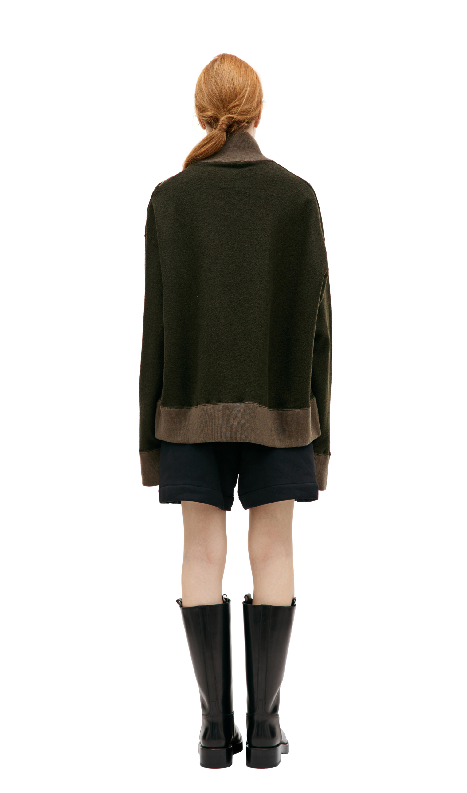Jil Sander Combo sweater with zipper