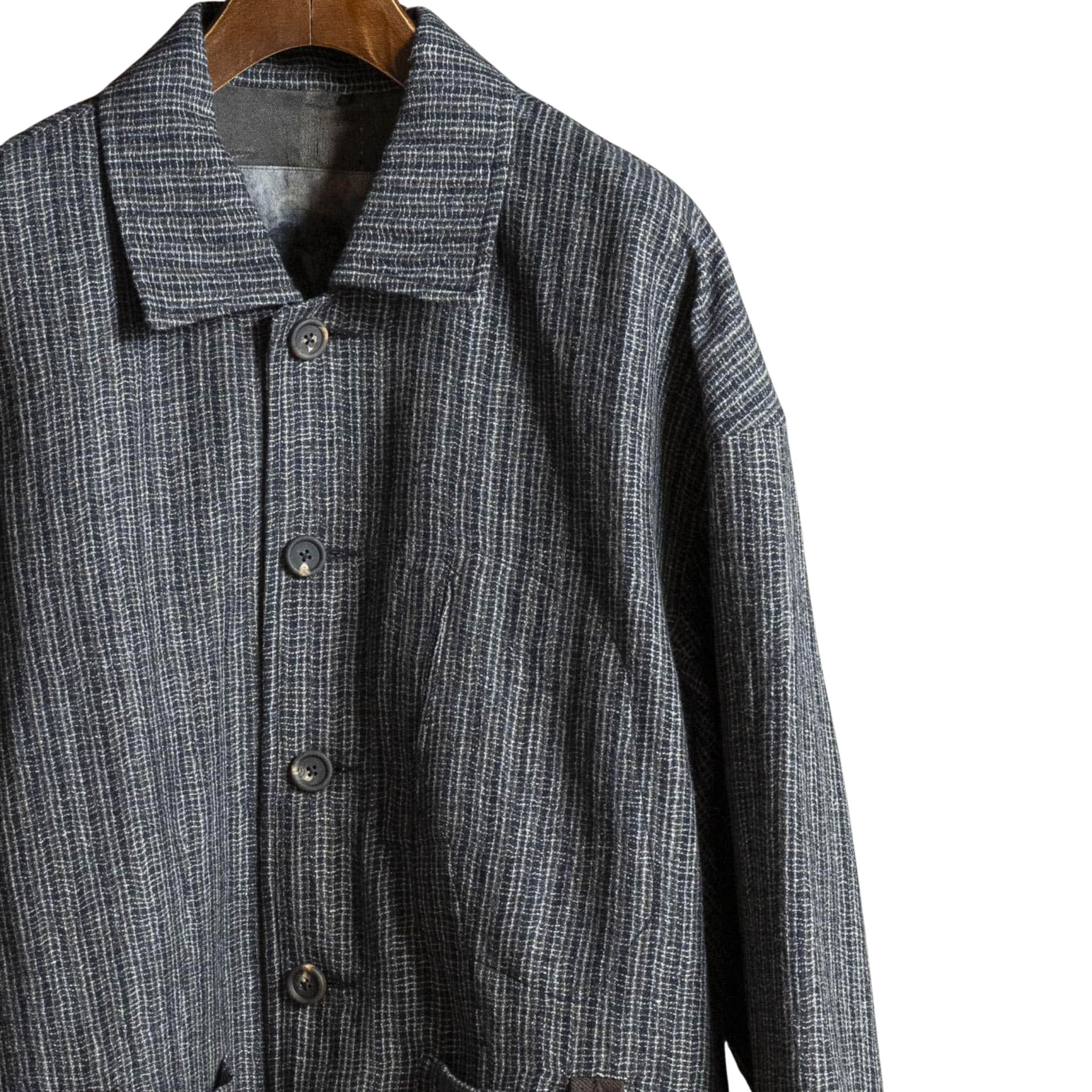 Ziggy Chen Gray jacket with patch pockets