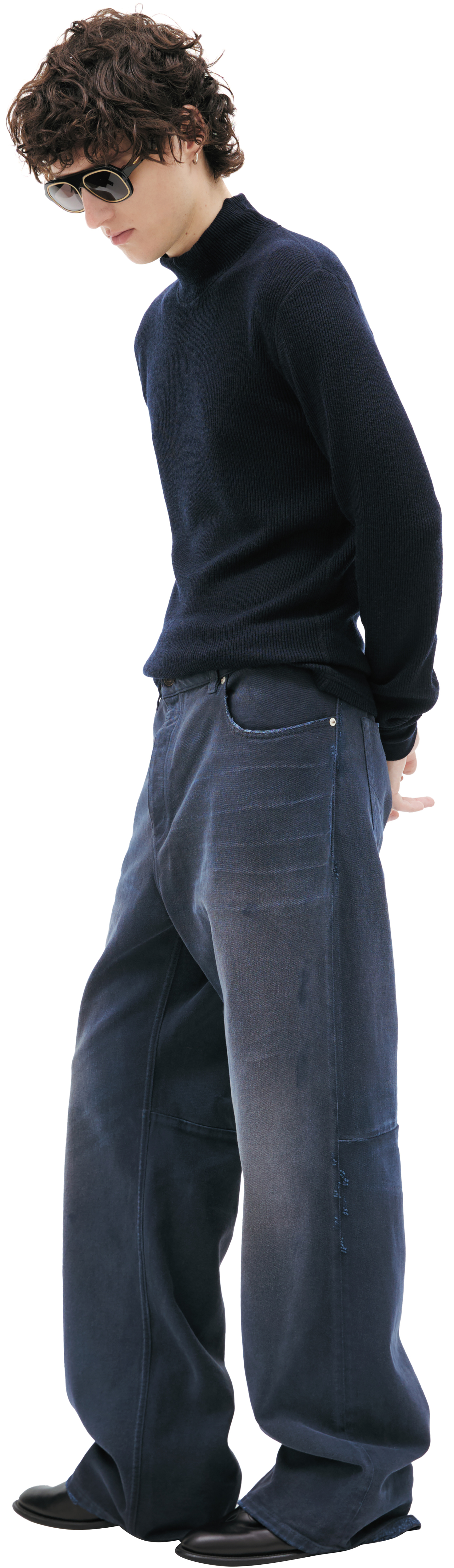 Balenciaga Jeans with a distressed look