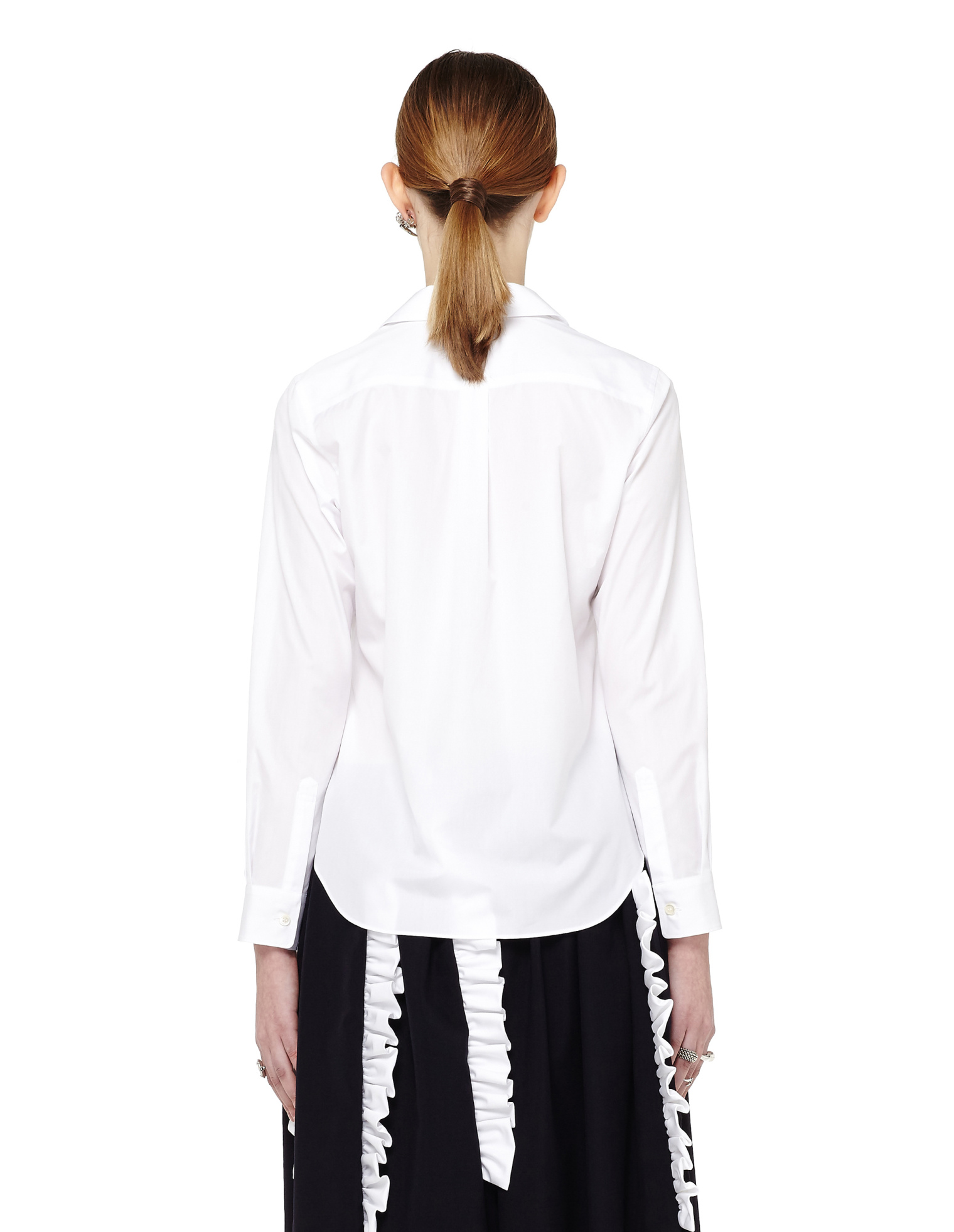 Comme des Garcons CdG Хлопковая блузка с круглым воротником
