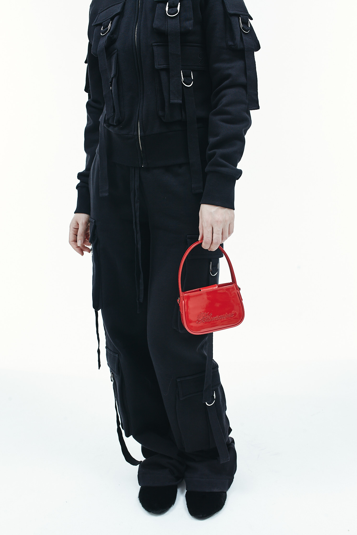 Blumarine Borsa mini rhinestone logo bag