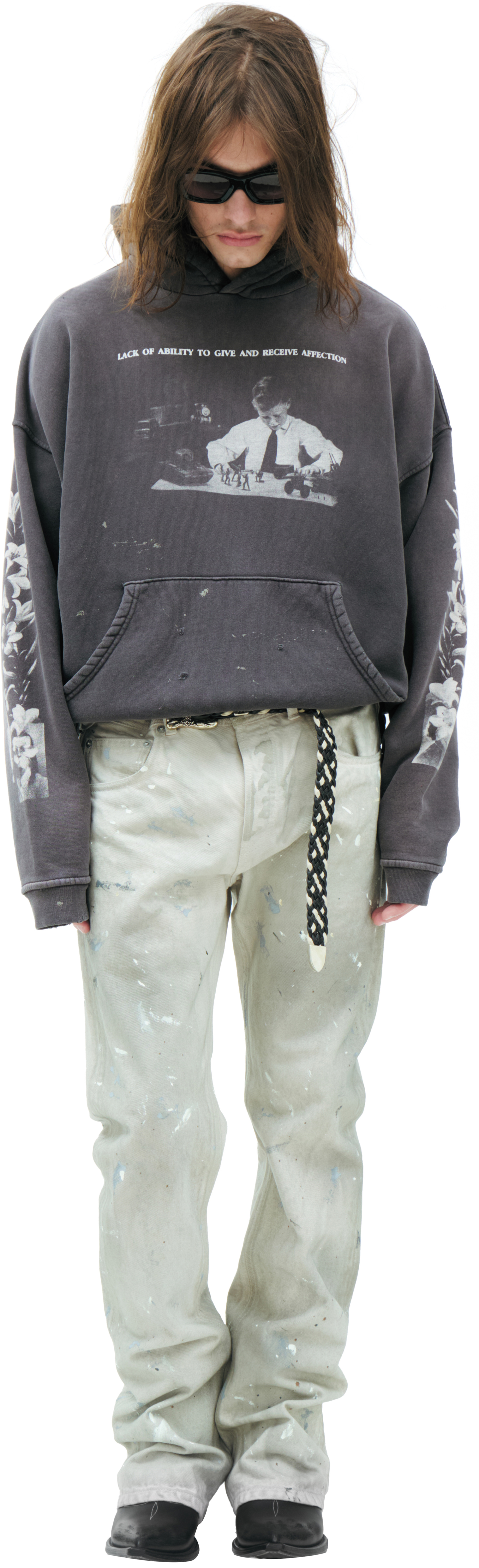 Enfants Riches Déprimés Printed cotton hoodie
