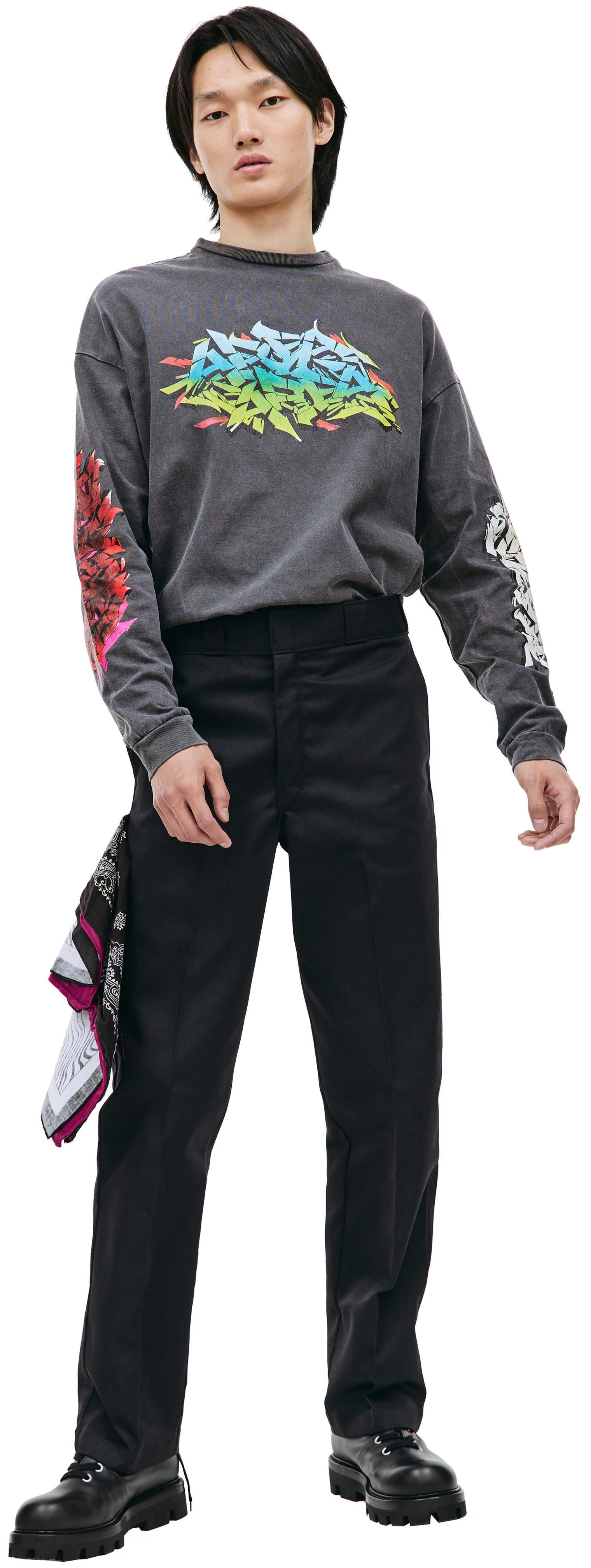 Children of the discordance Black trousers with bandana