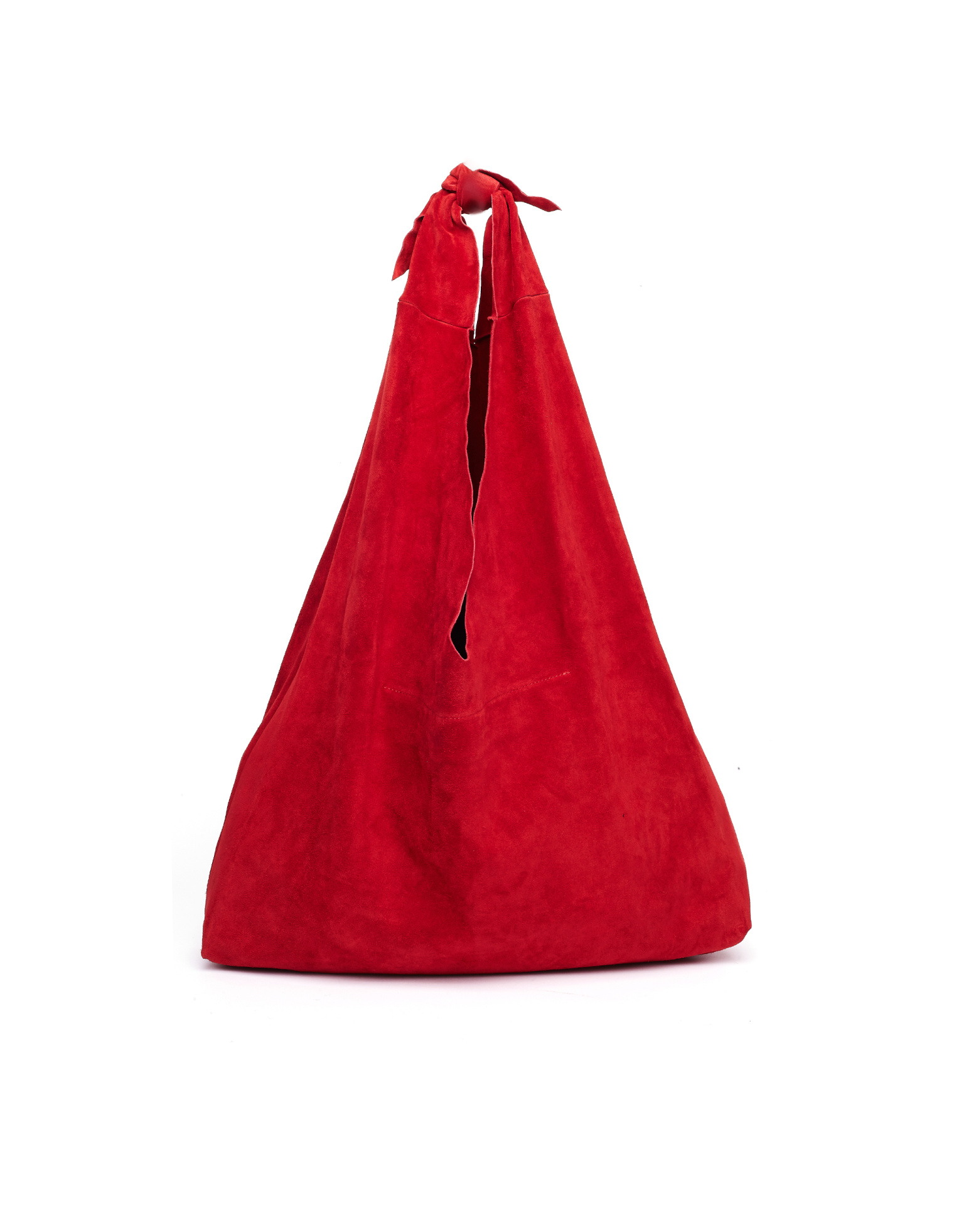 The Row Красная замшевая сумка Bindle