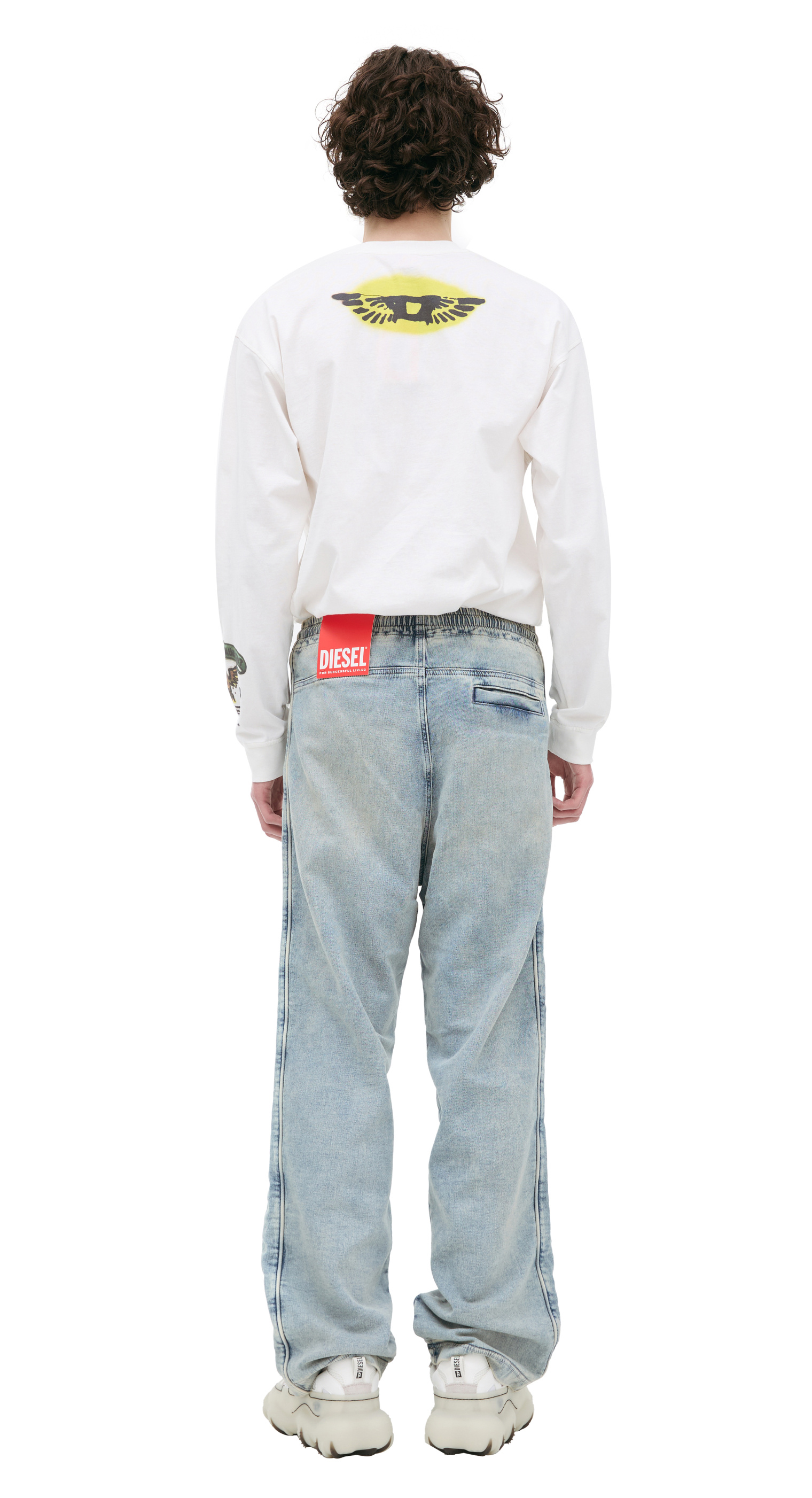 Diesel Logo Straight Jeans