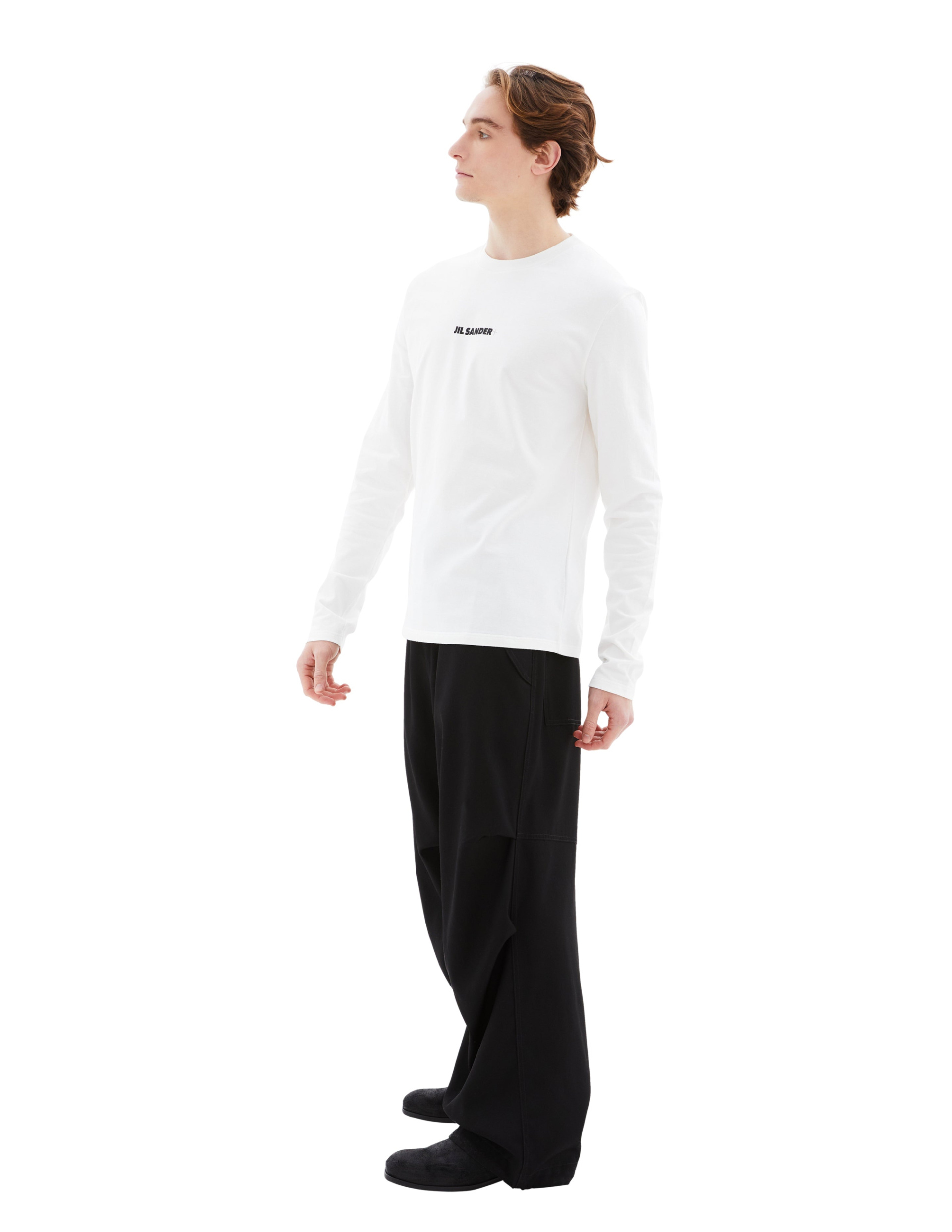 Jil Sander Crew Neck Long Sleeved T-Shirt
