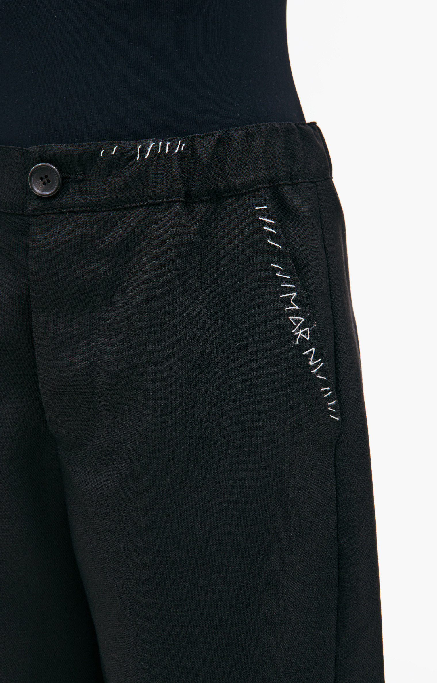 Marni Black straight trousers