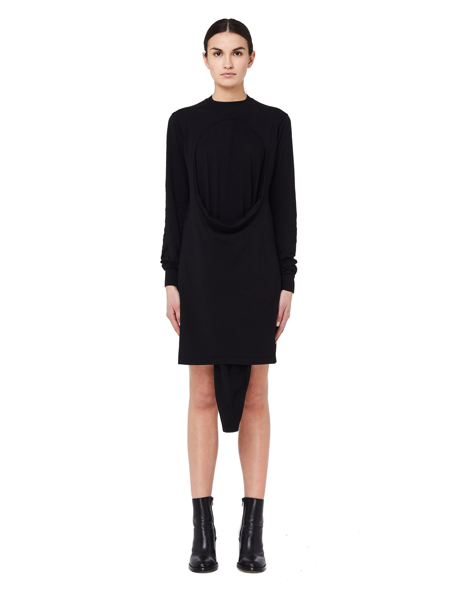 DRKSHDW by Rick Owens Black Asymmetric Dress