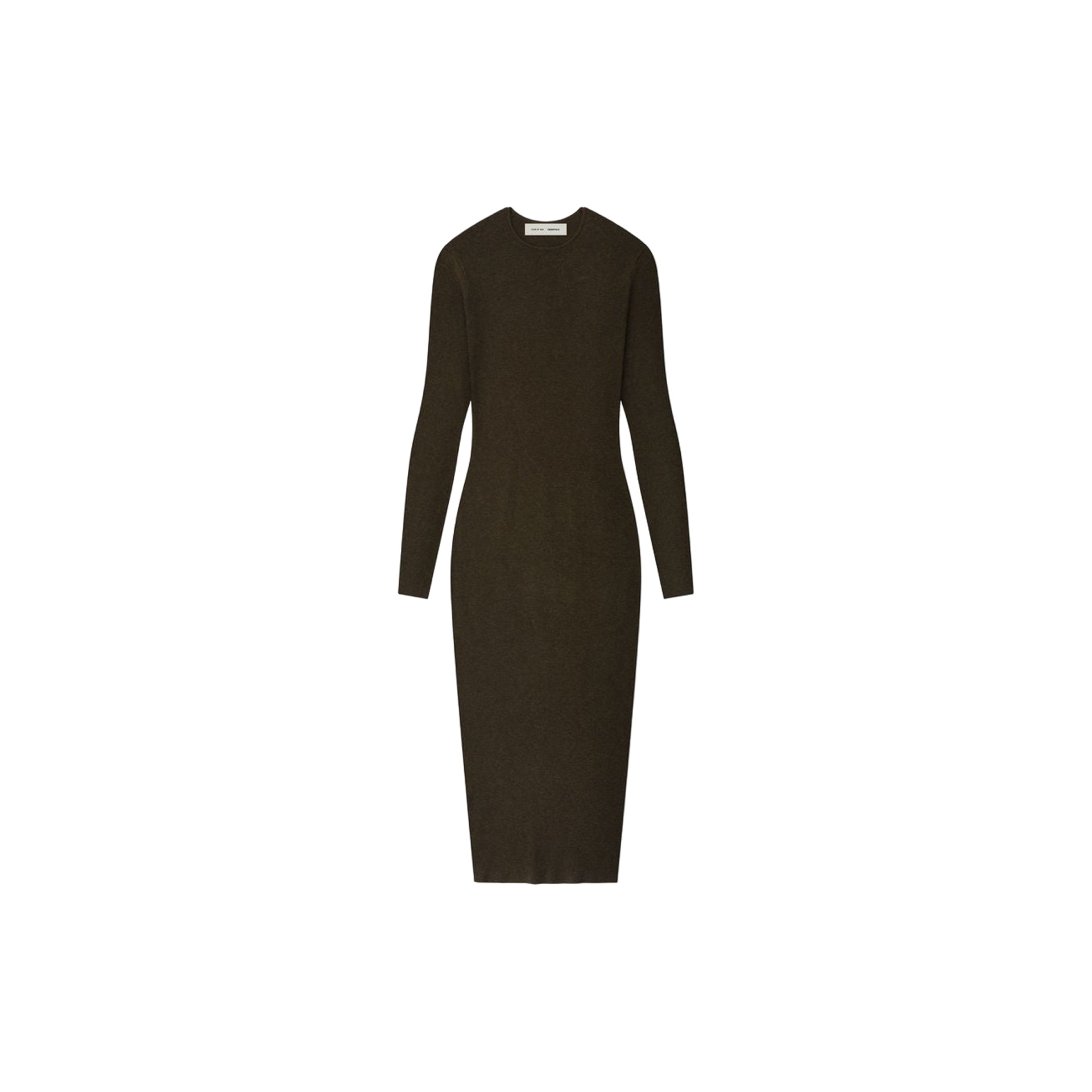 Fear of God Essentials Womens Rib Long Sleeve Dress