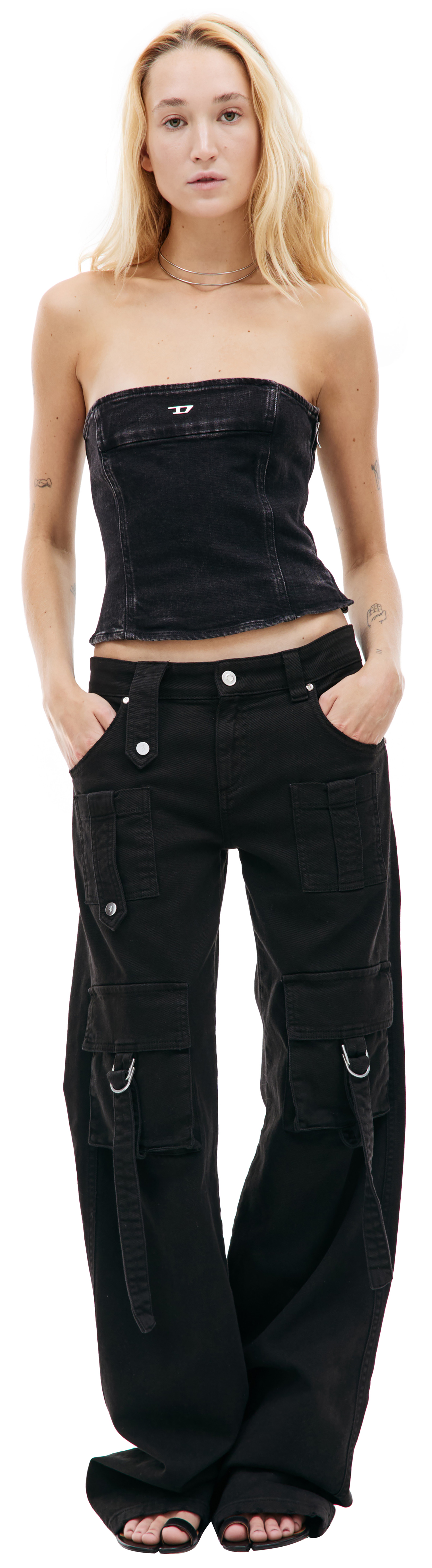 Diesel De-Ville denim tube top