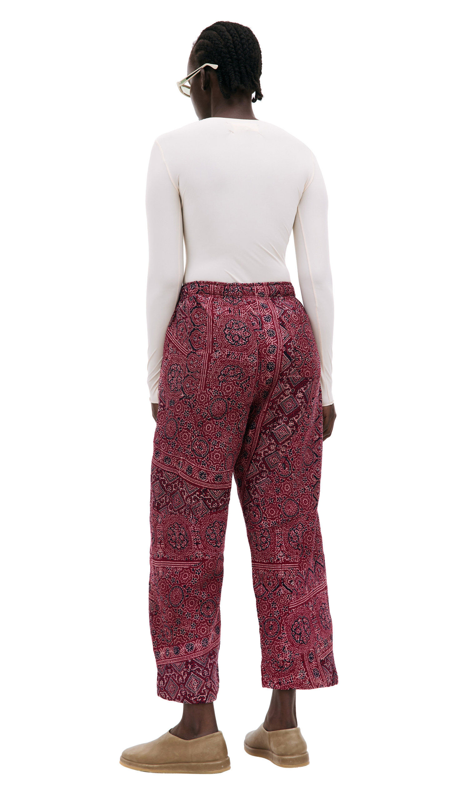 KARU RESEARCH Red paneled trousers