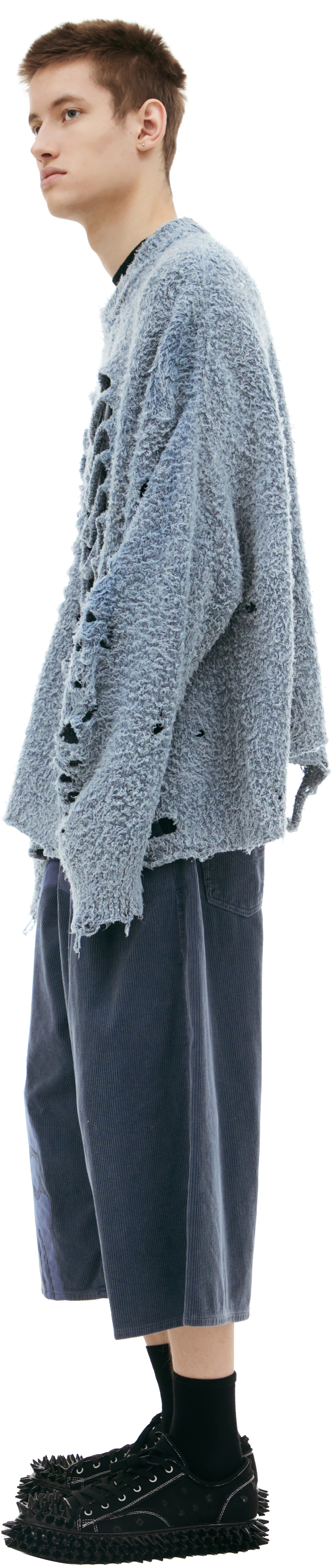 Doublet \'Ribcage\' Blue sweater