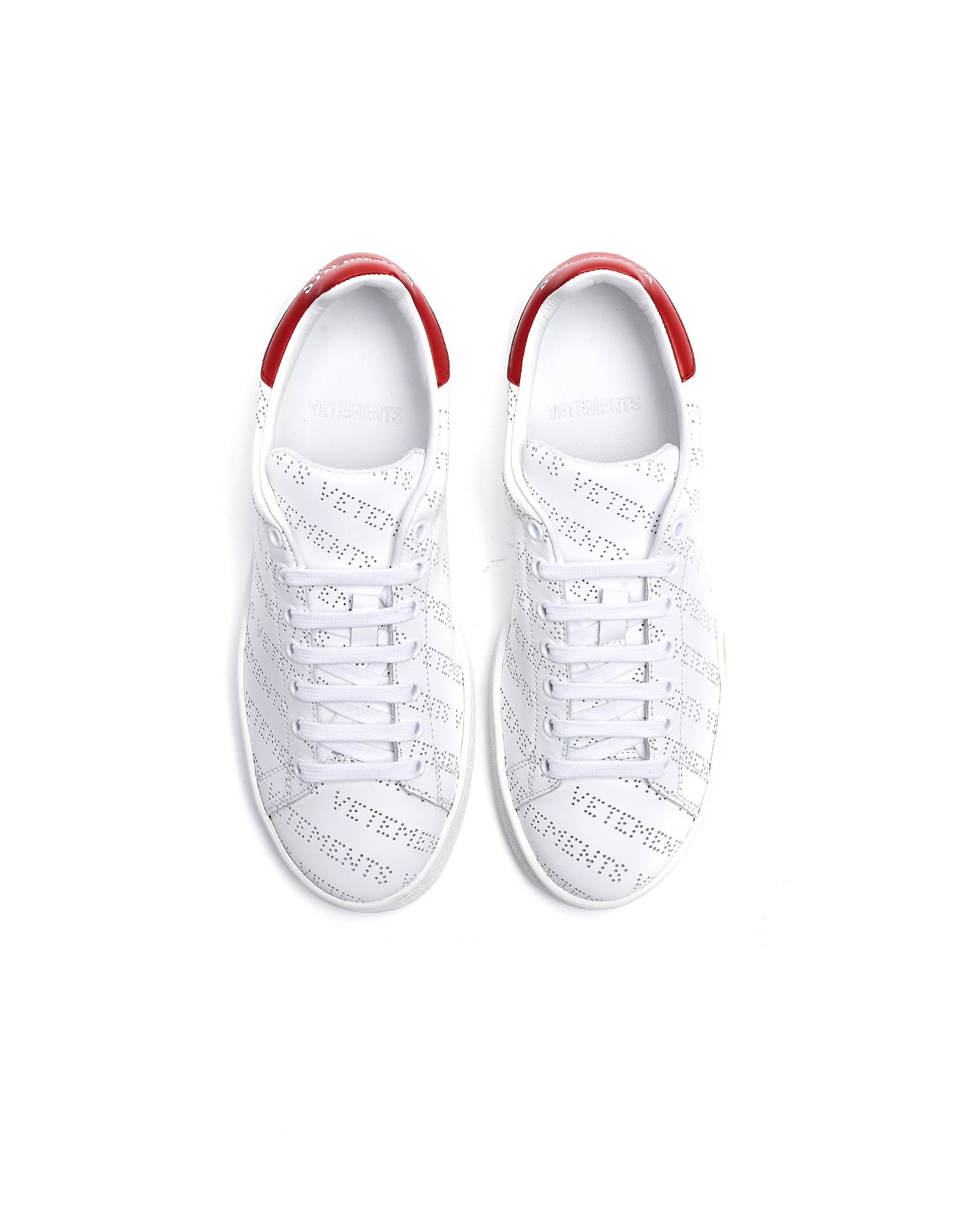 VETEMENTS Кожаные кроссовки Stan Smith с перфорацией