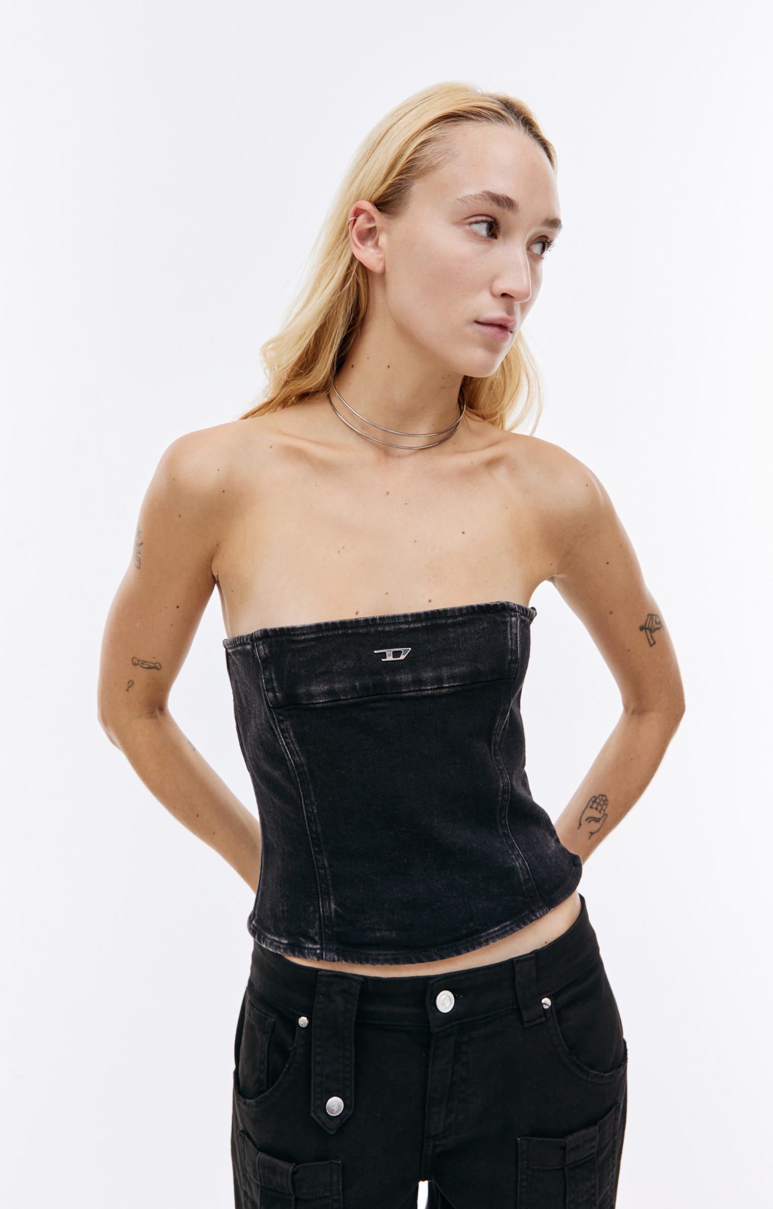 Diesel De-Ville denim tube top