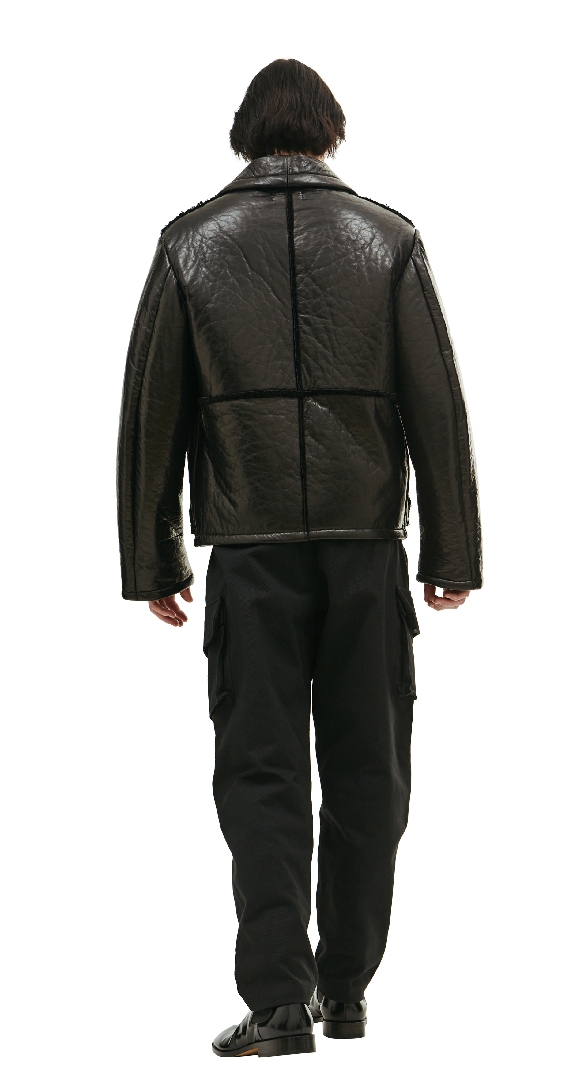 Enfants Riches Déprimés Black shearling jacket