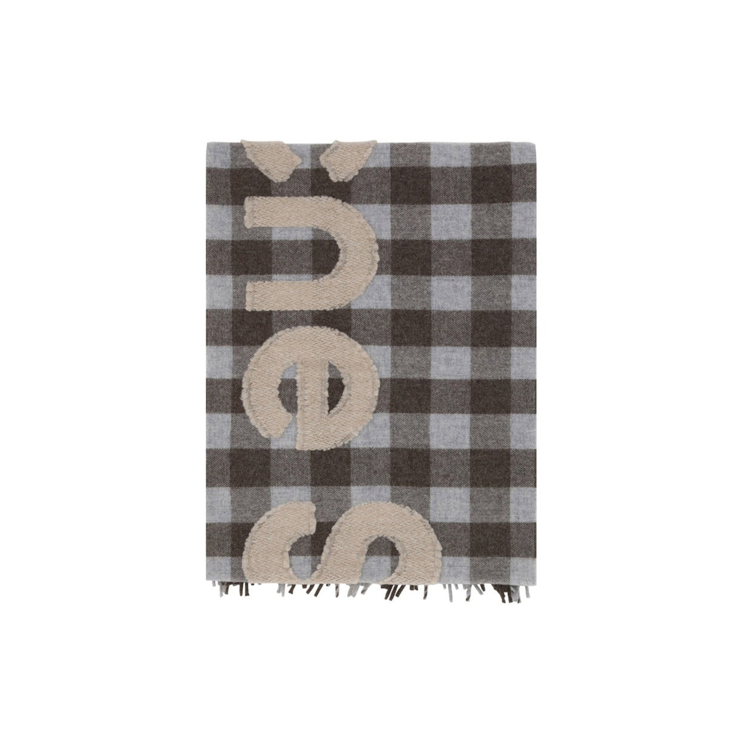 Acne Studios Check Logo Scarf