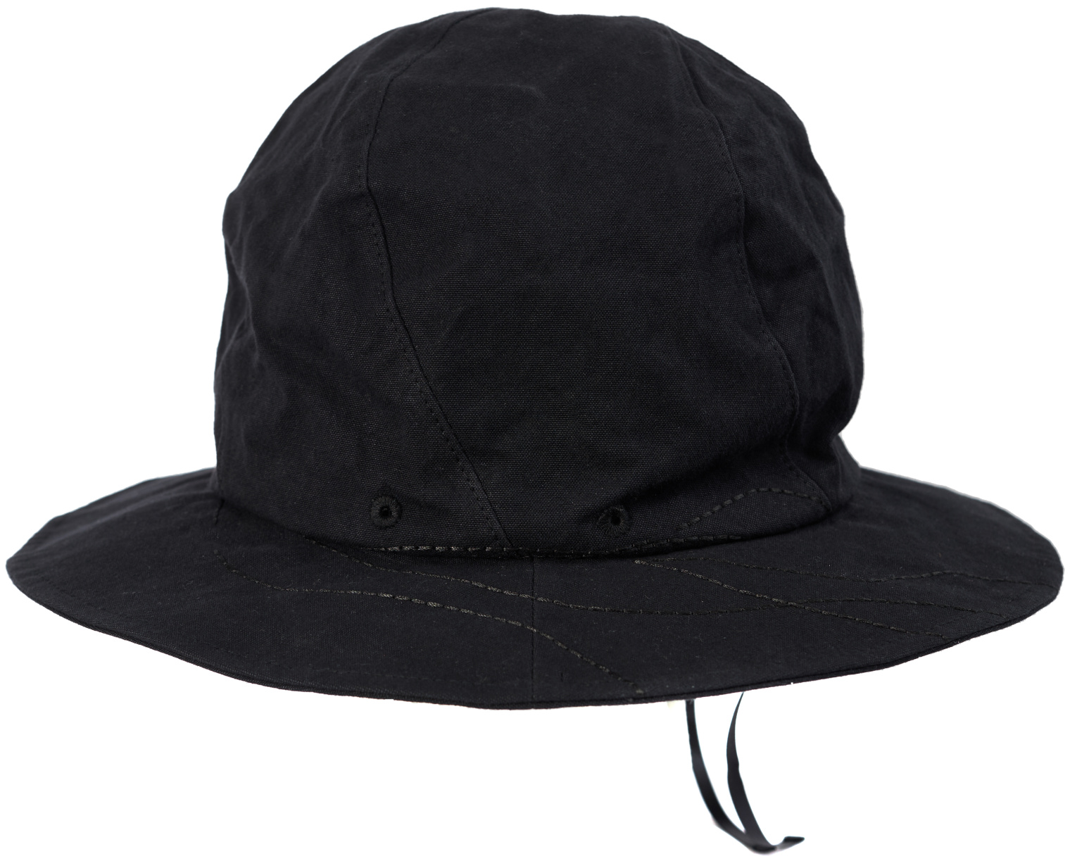 Y\'s Black hat with a paraffin finish