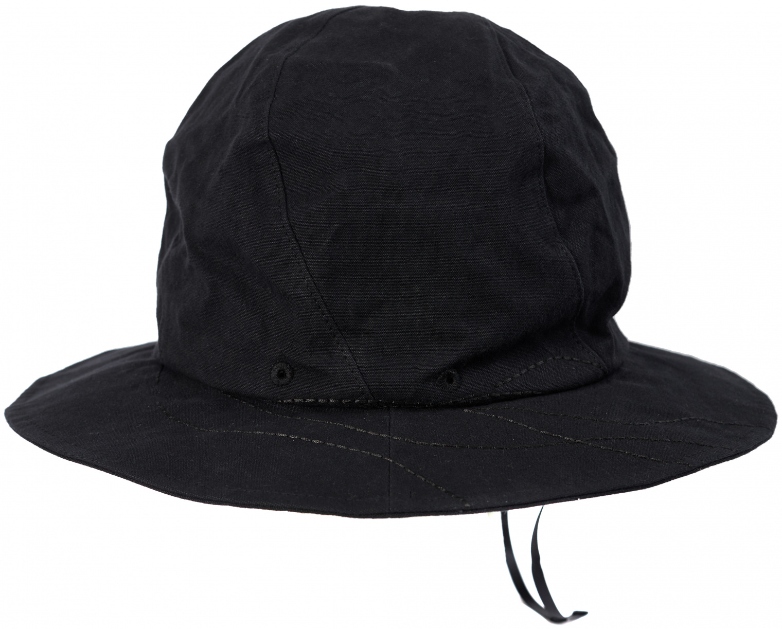 Y\'s Black hat with a paraffin finish