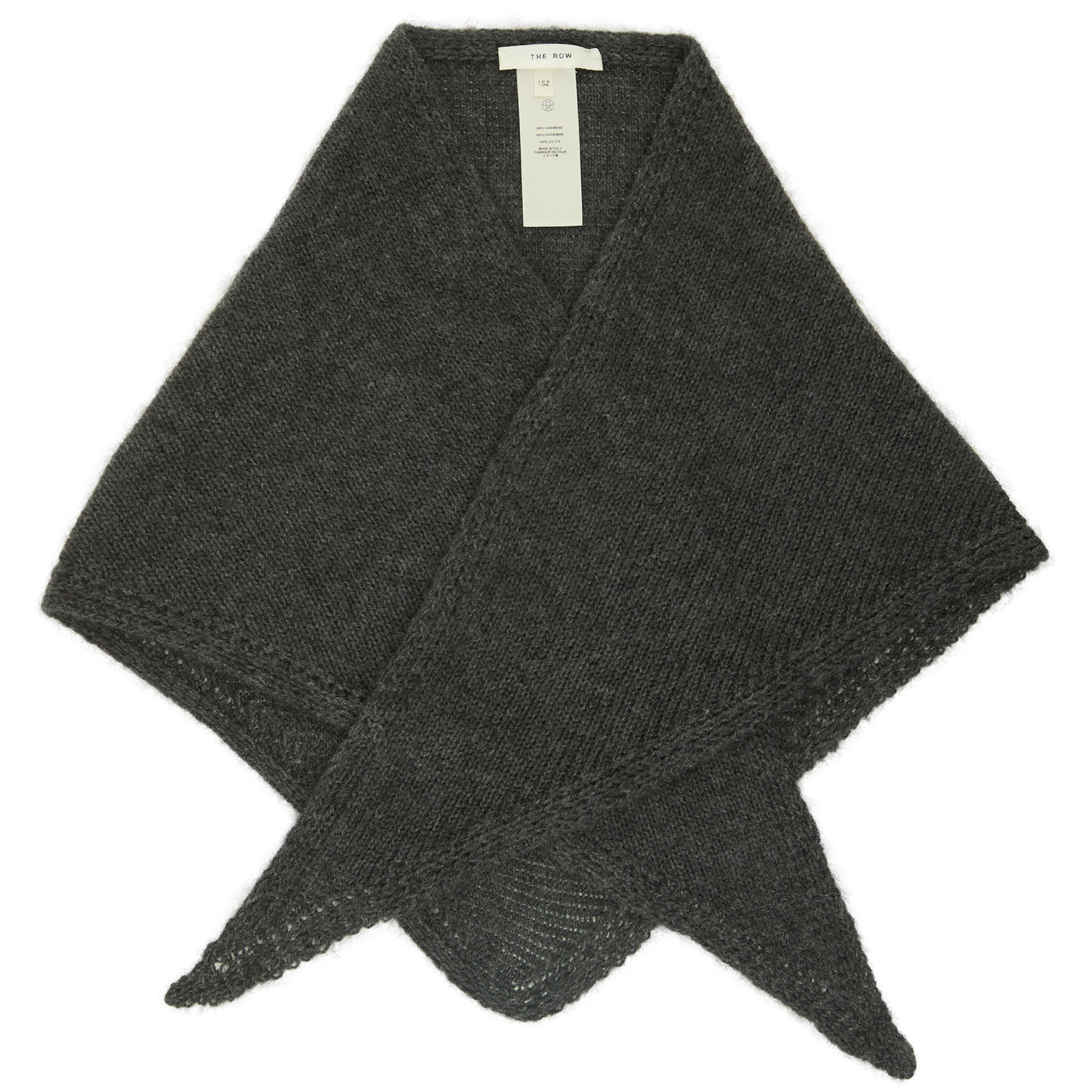 The Row Triangle cashmere scarf