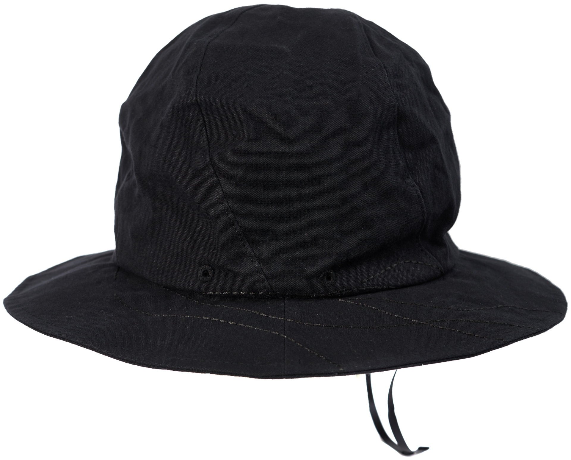 Y\'s Black hat with a paraffin finish