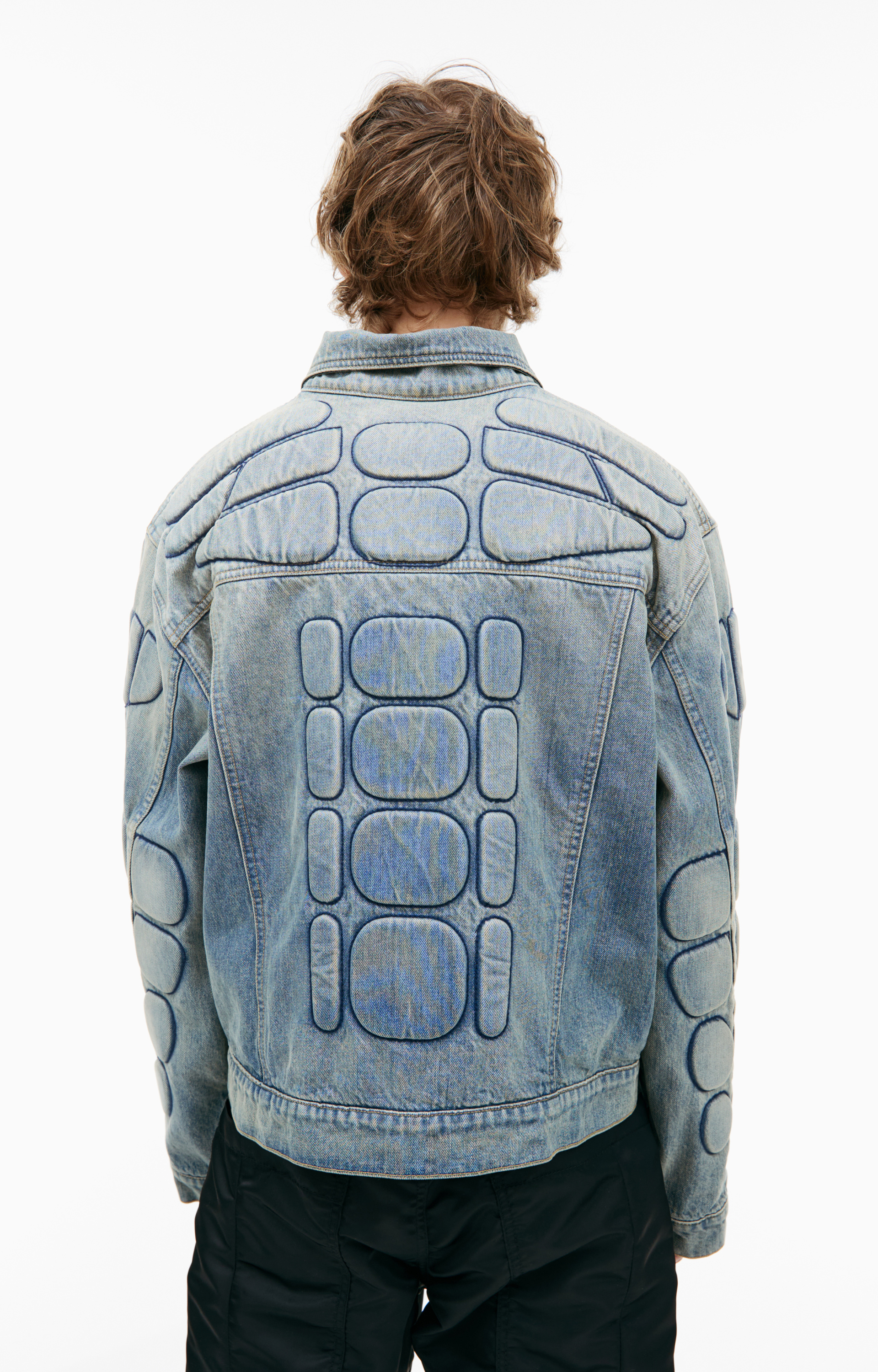 Satoshi Nakamoto Denim moto jacket