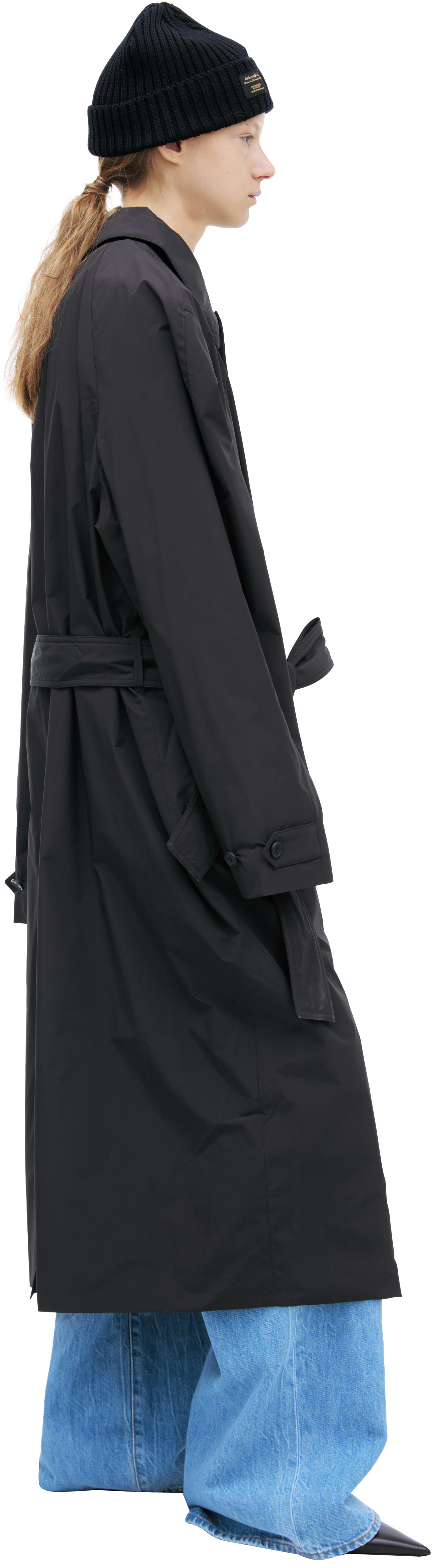 The Row Black buttoned coat