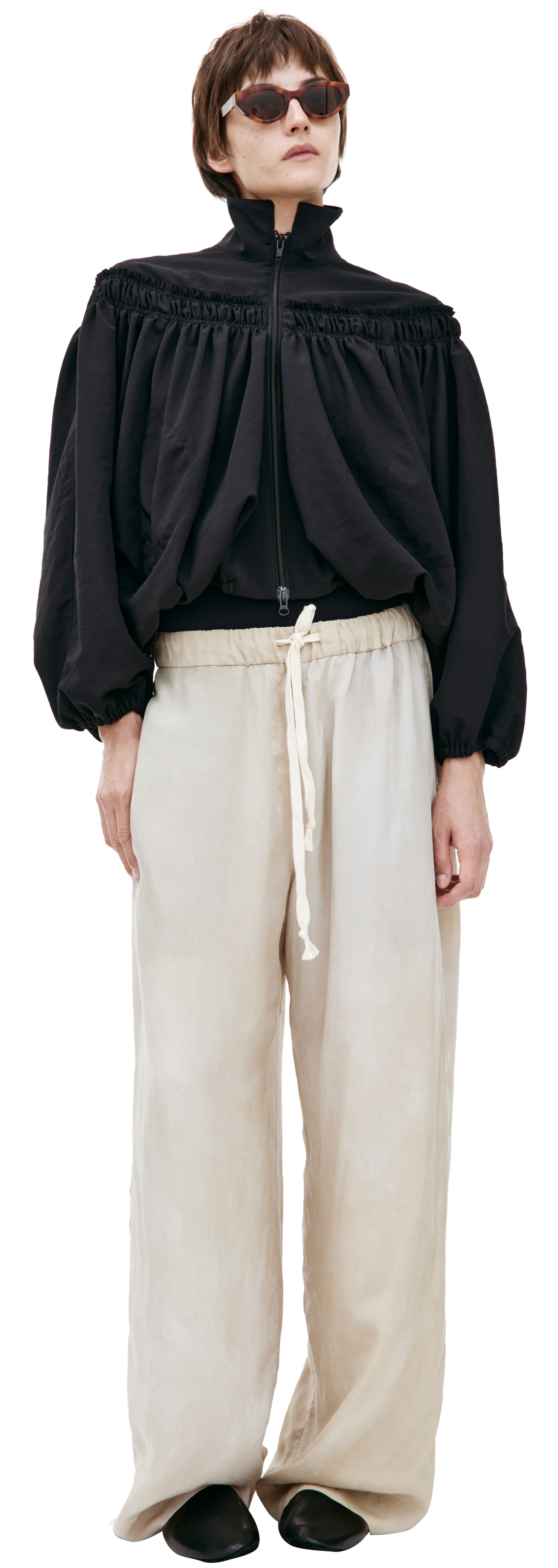 Y\'s Shortened jacket with zipper