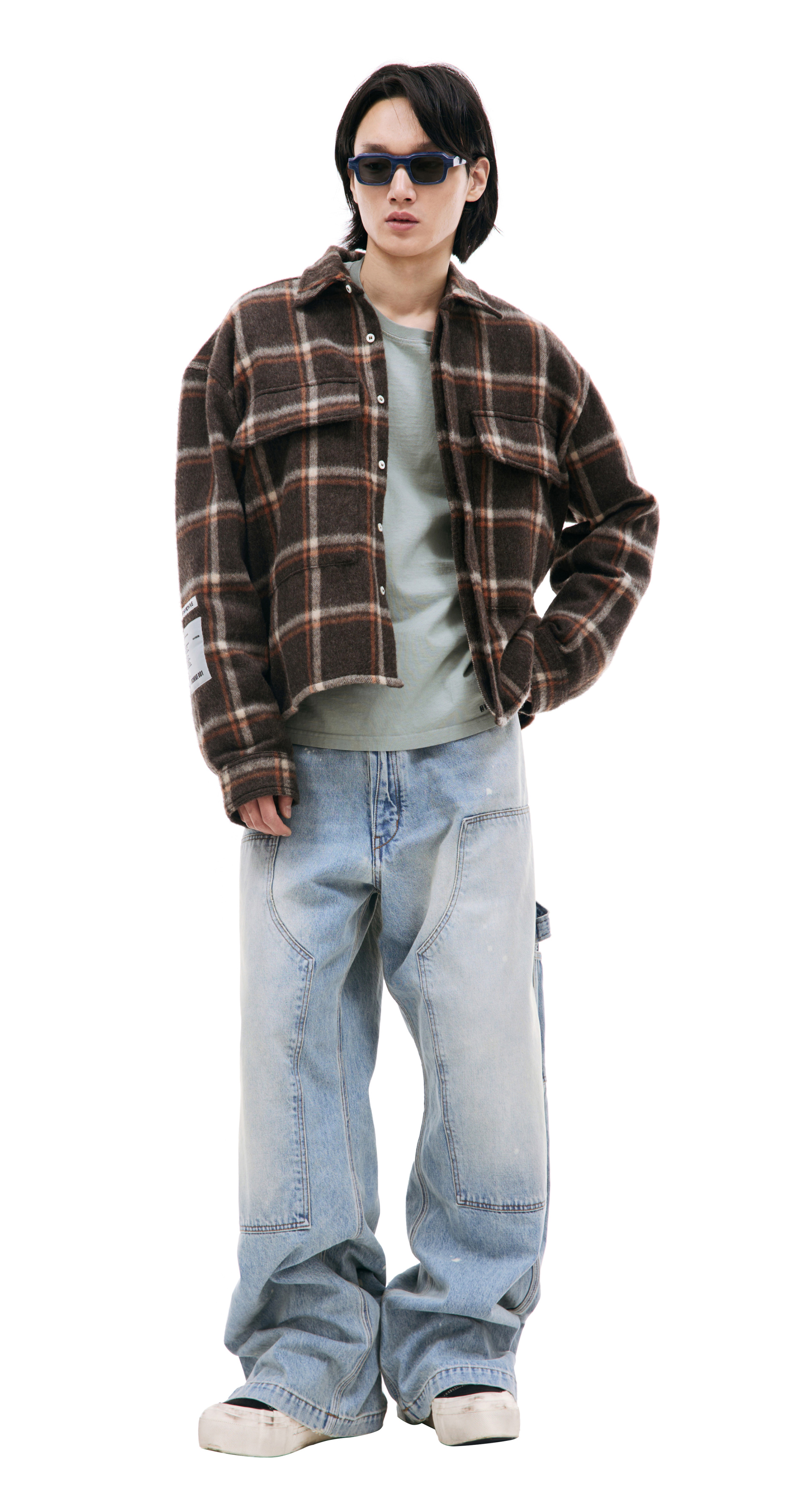 B1ARCHIVE Brown plaid shirt