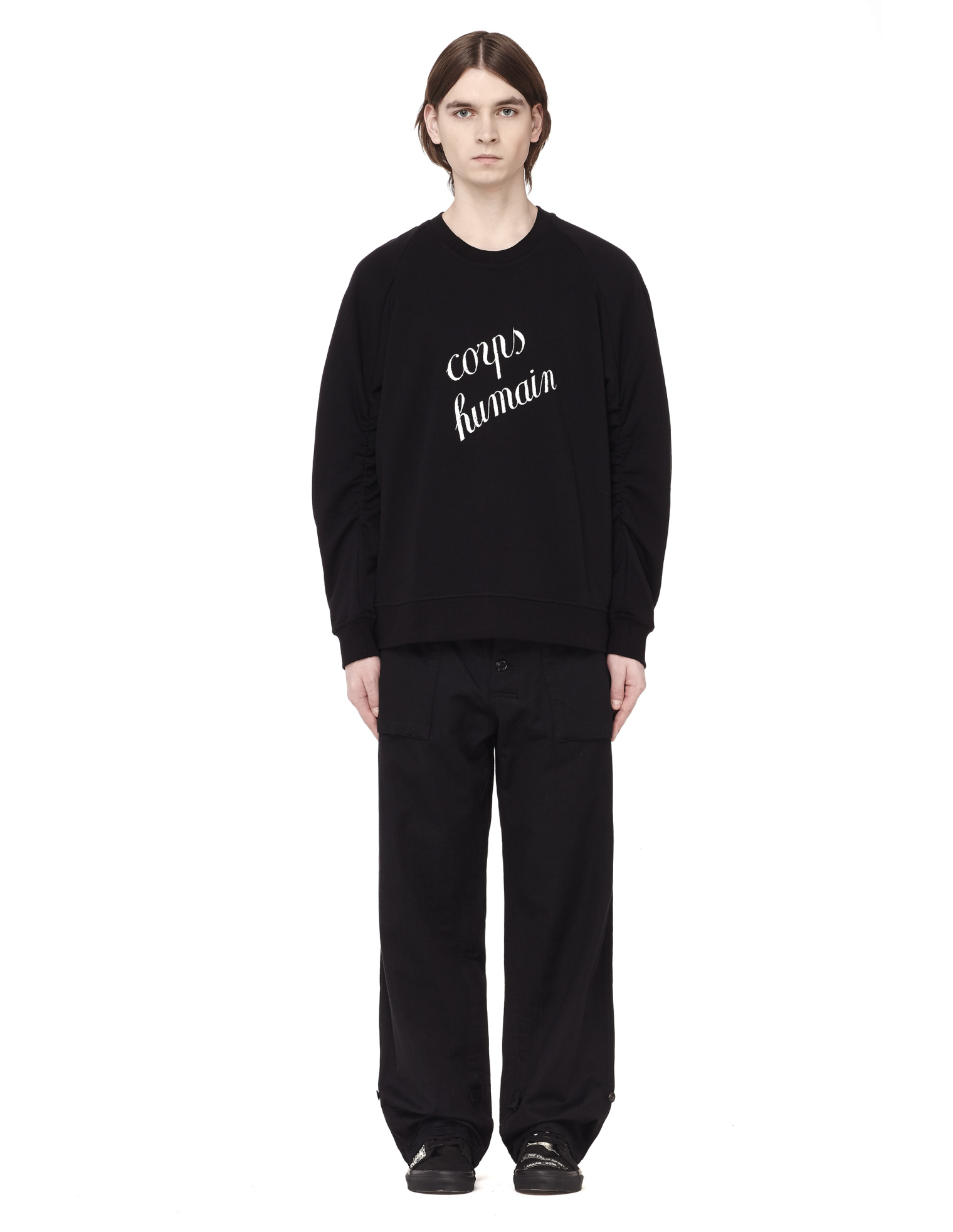 Ann Demeulemeester Crew Neck Printed Sweatshirt
