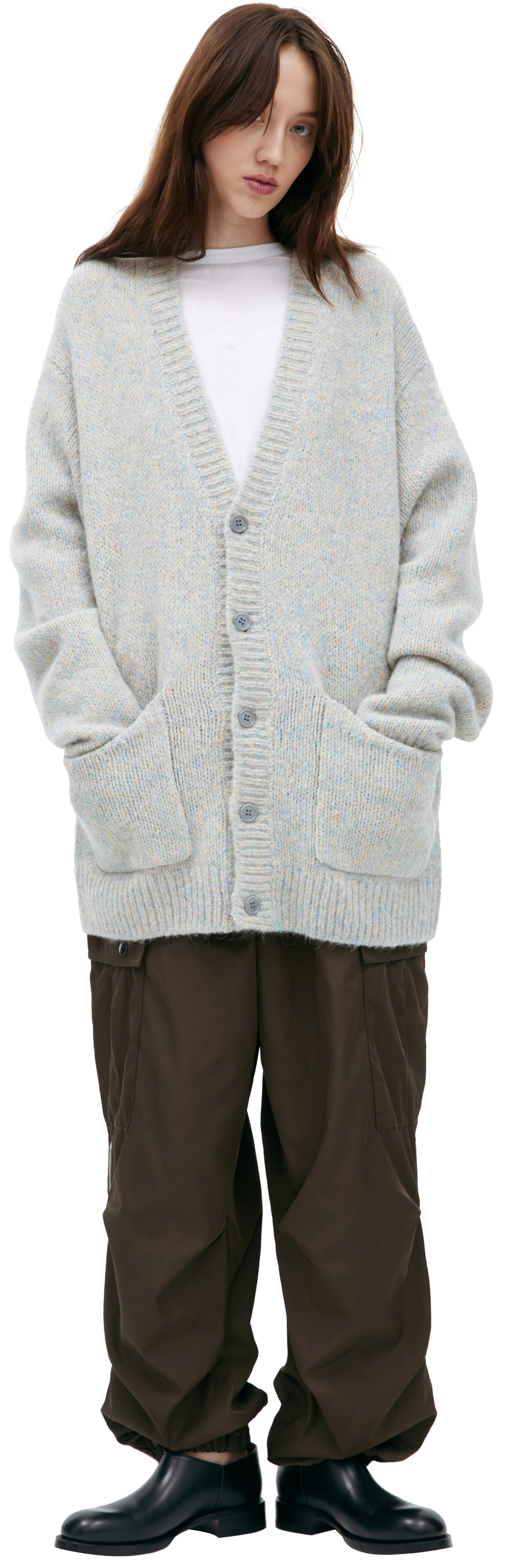 Dries Van Noten Combination wool cardigan