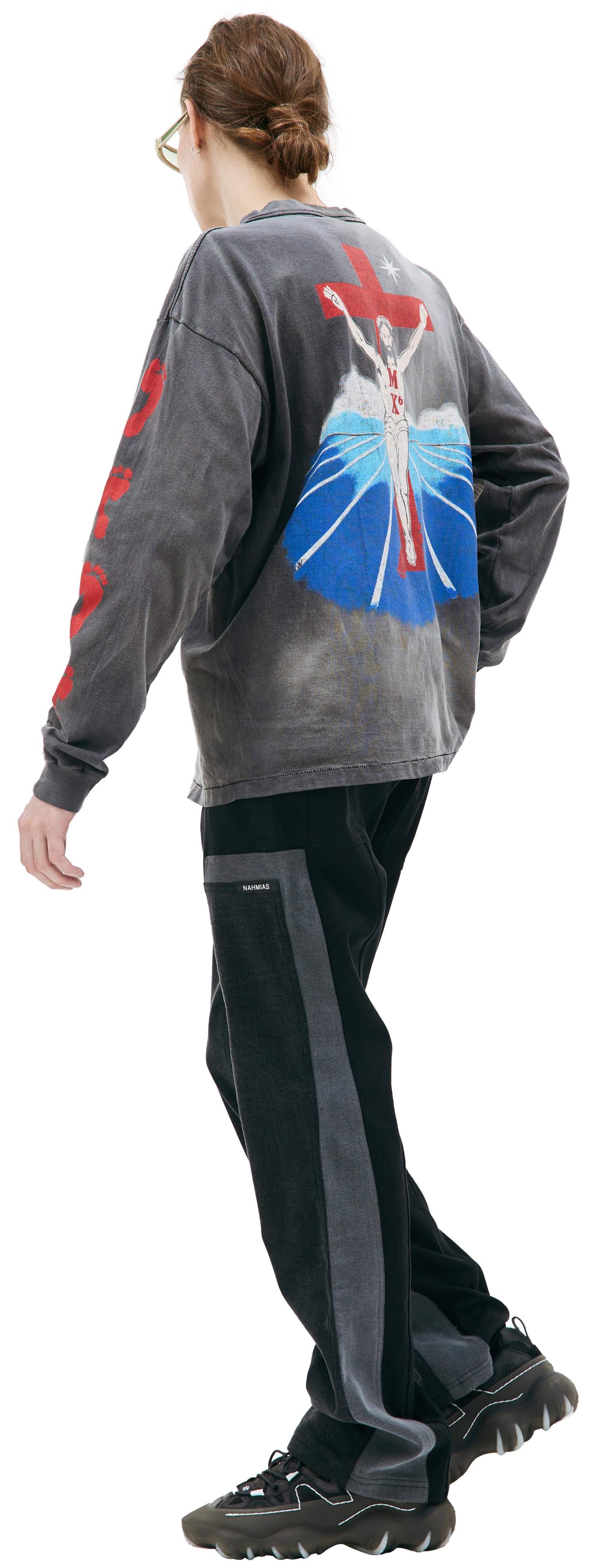 Saint Michael Foot printed longsleeve