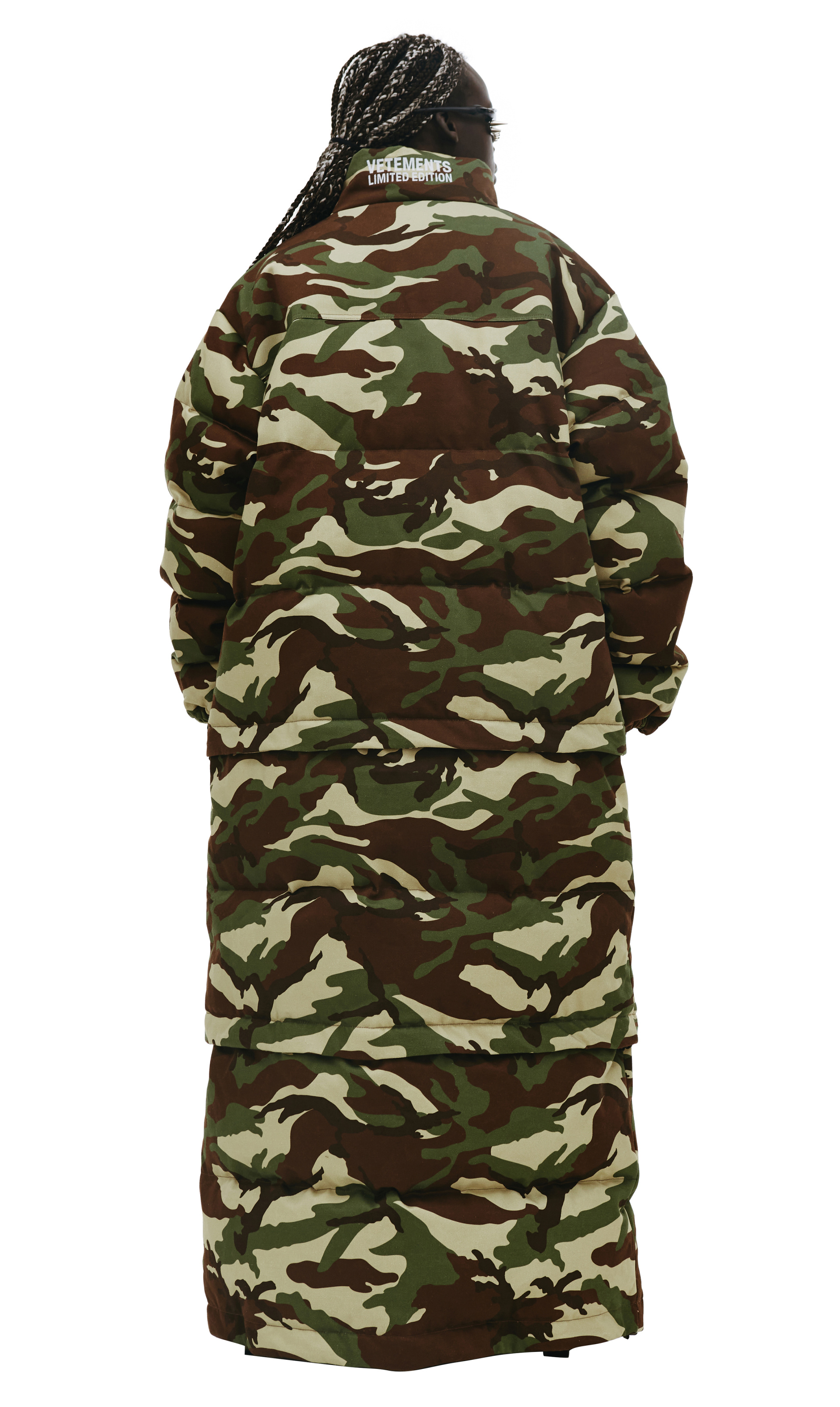 VETEMENTS Camouflage Maxi Padded Coat