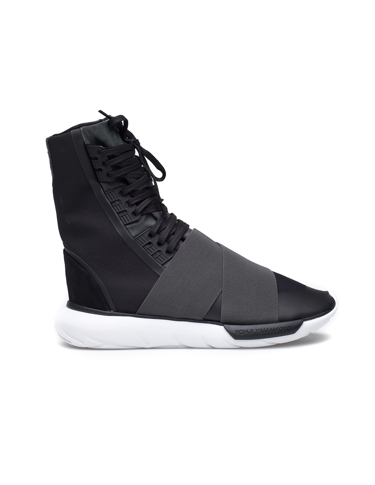 Y-3 Qasa Boot textile and leather sneakers