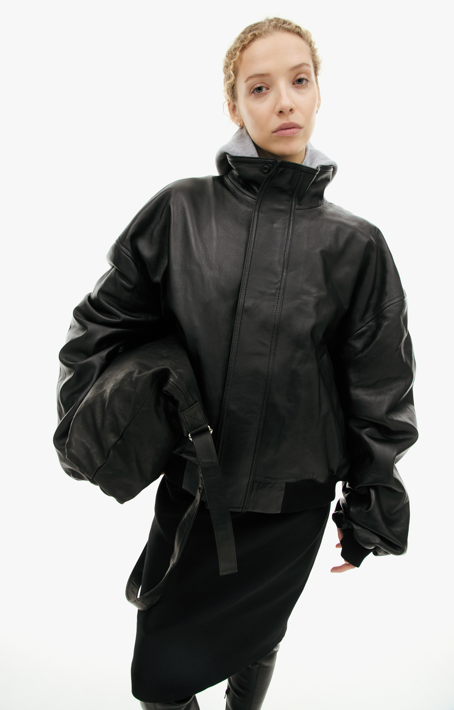 Balenciaga Black leather jacket