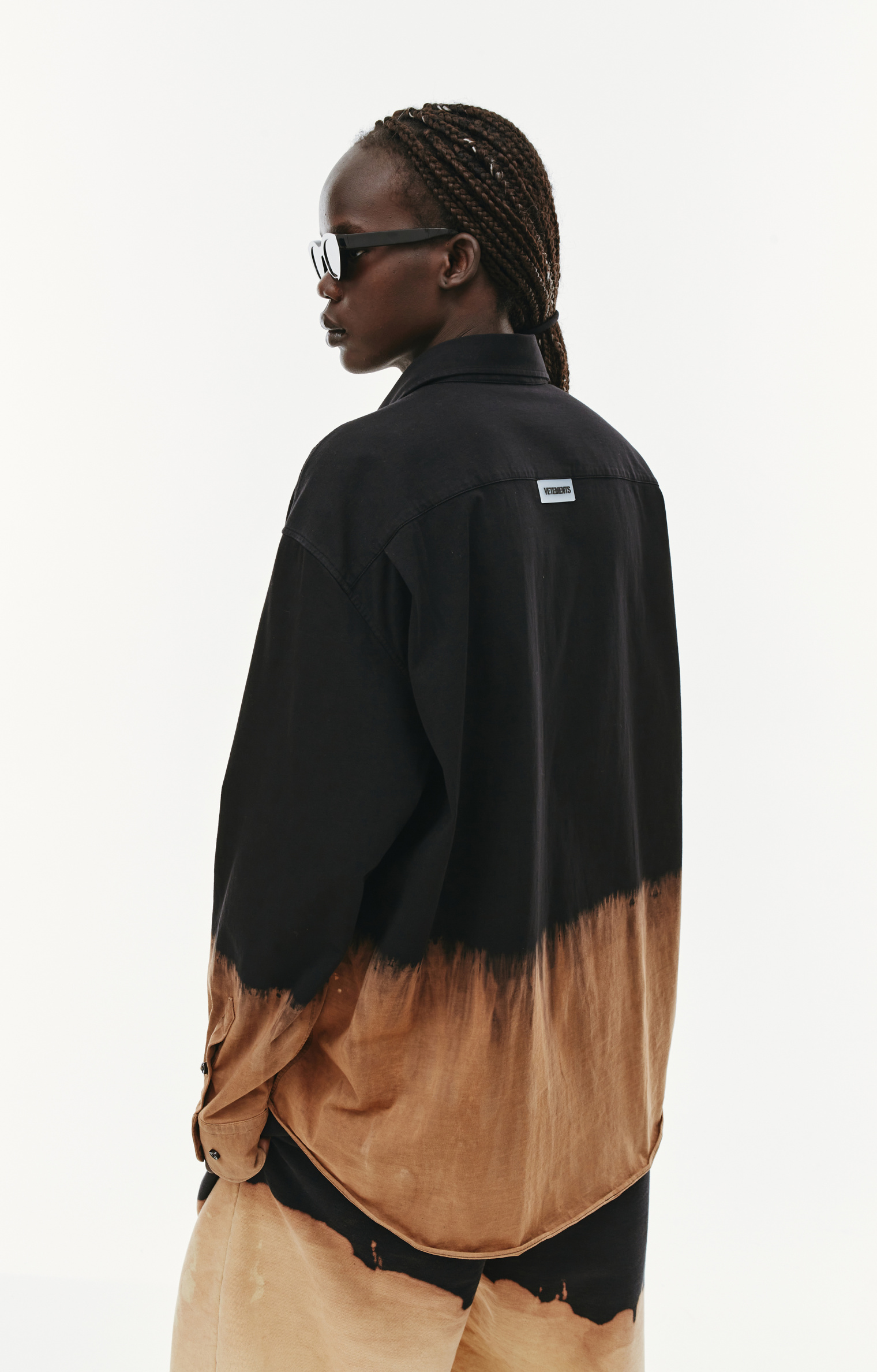 VETEMENTS Bleached cotton shirt