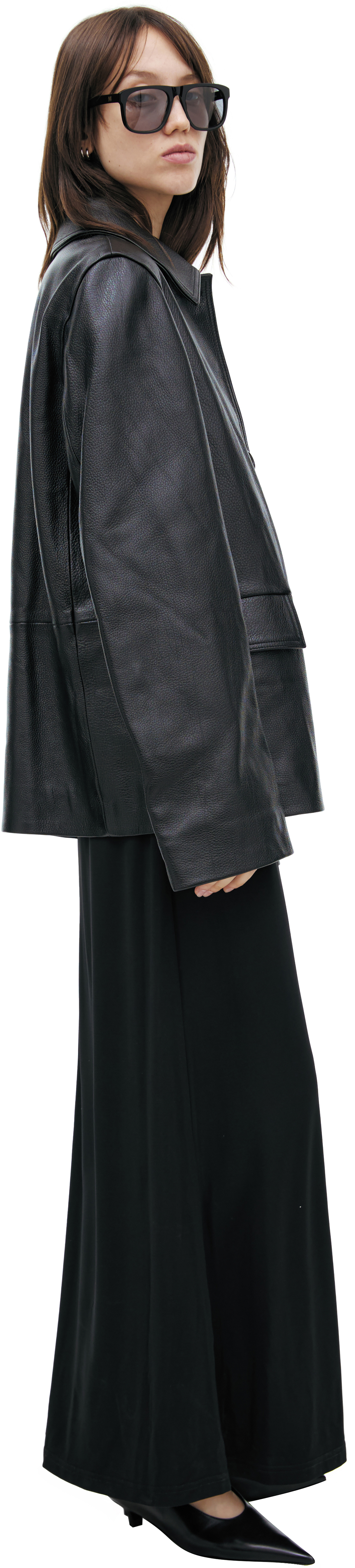 TOTEME Leather jacket with buttons