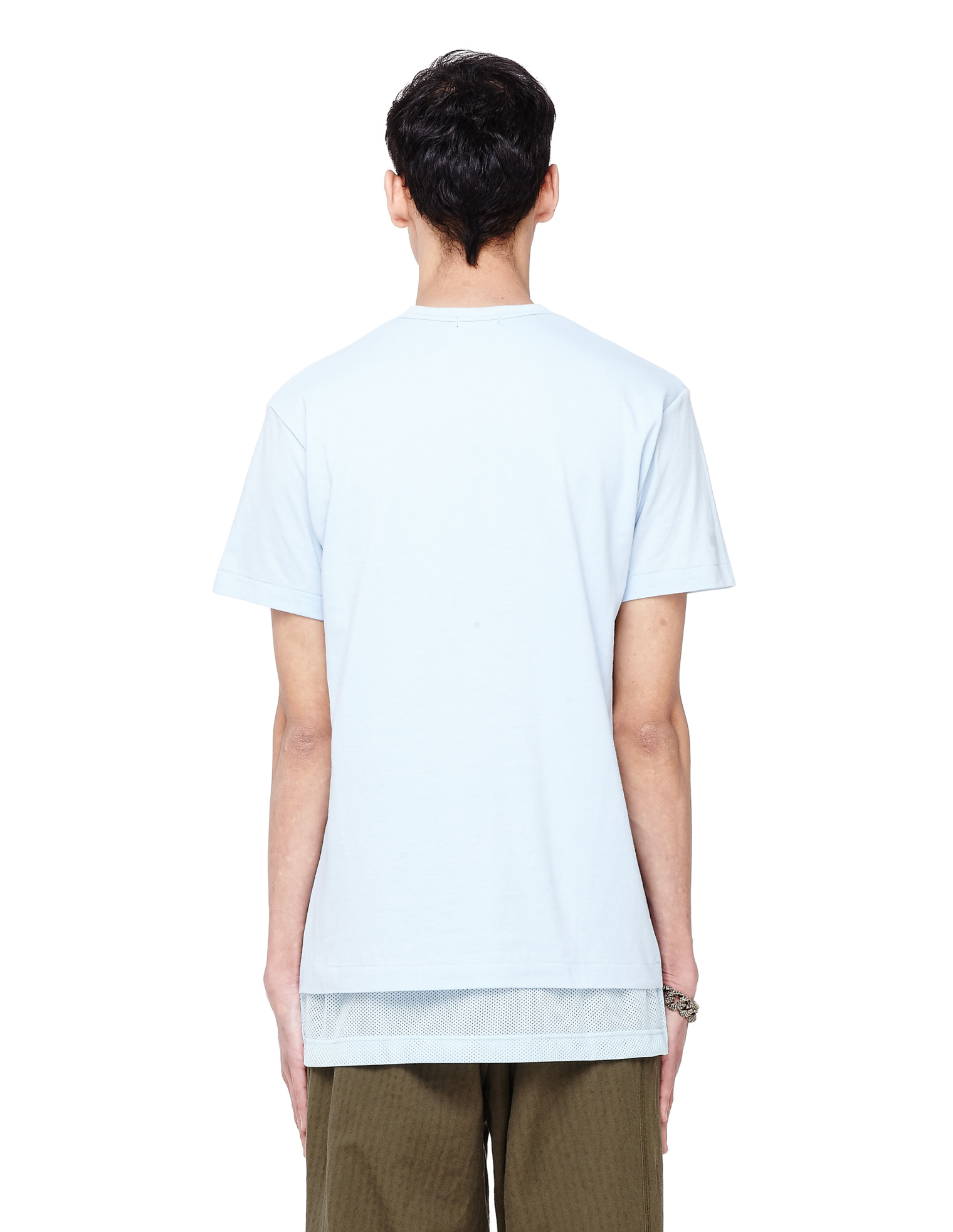 Comme des Garcons Homme plus Футболка со вставкой из сетки