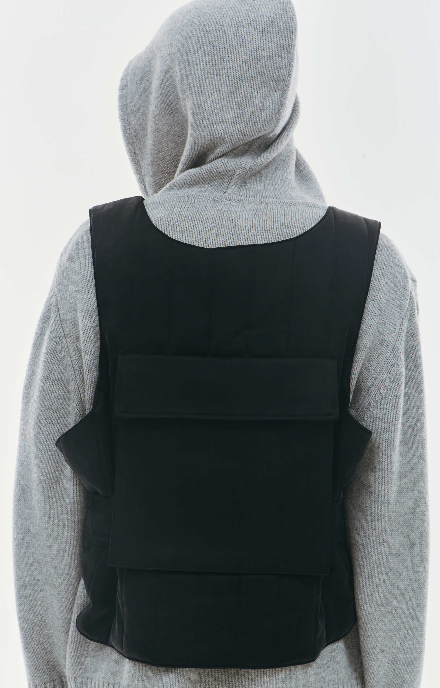 Nahmias Black Sandwashed Vest